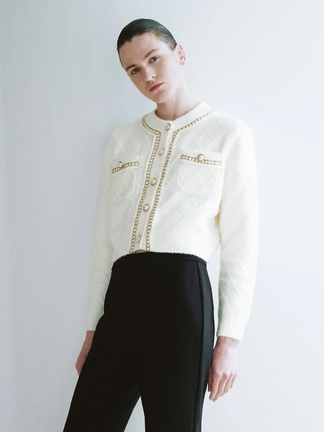 Pearl Button Knitted Cardigans sold by Urban Revivo product image thumbnail 5