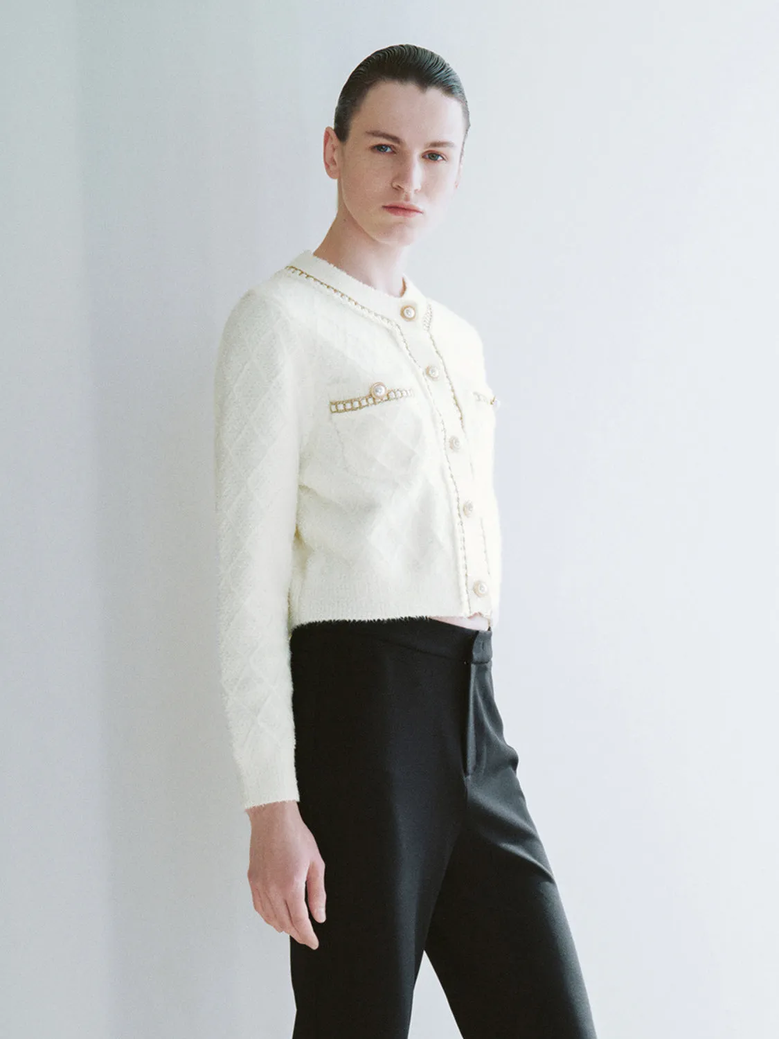 Pearl Button Knitted Cardigans sold by Urban Revivo product image thumbnail 3