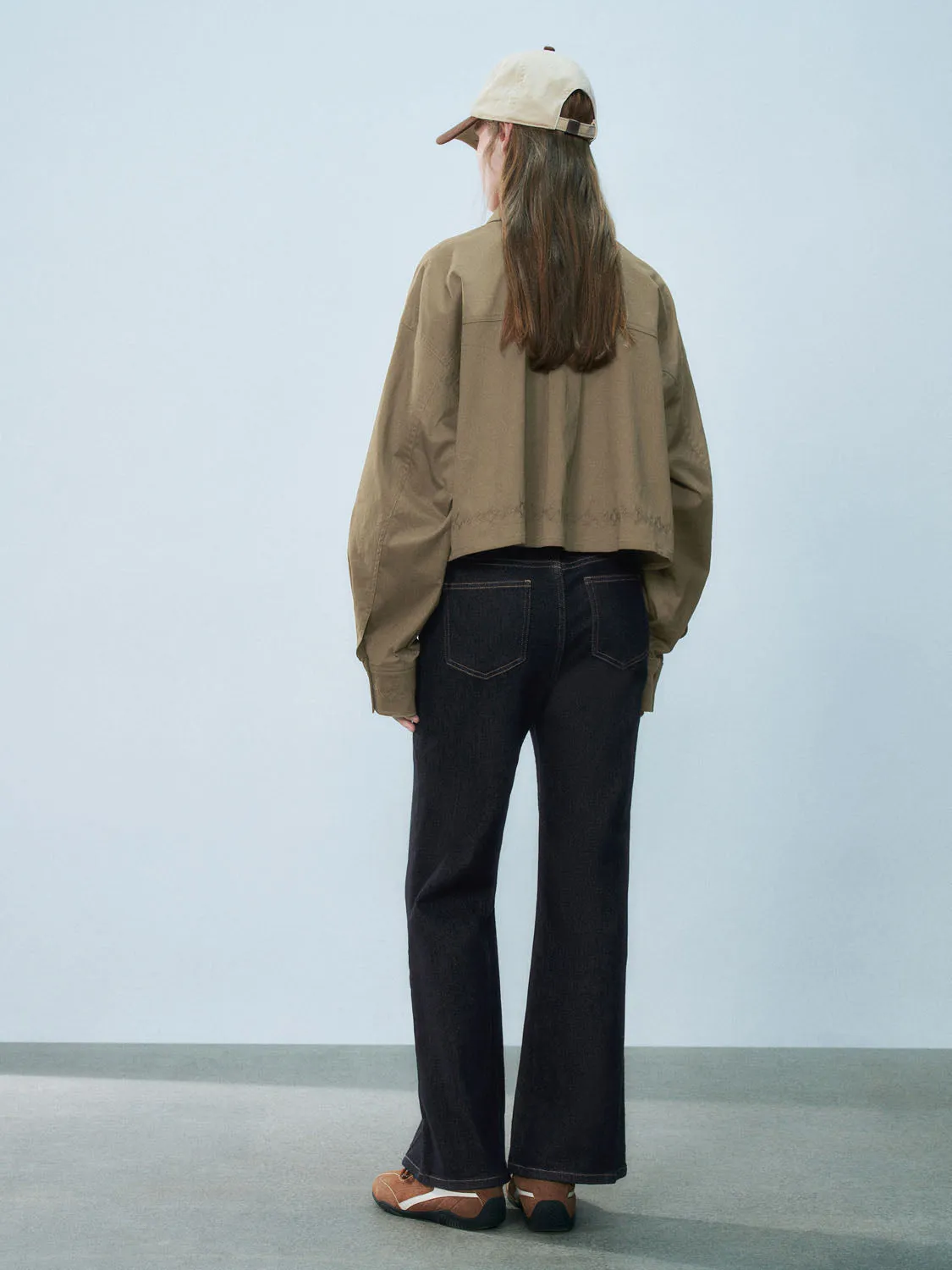 Cropped Button Up Shirts sold by Urban Revivo product image thumbnail 5