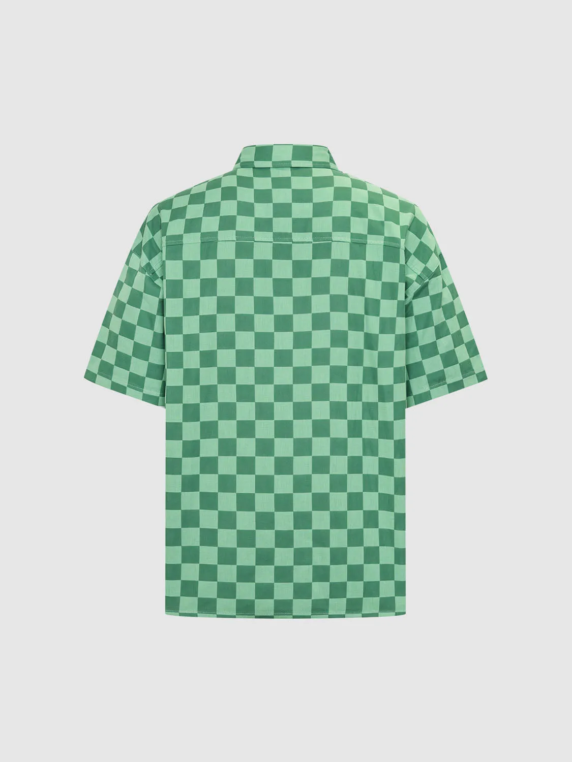 Checkered Pattern Short Sleeve Shirts sold by Urban Revivo product image thumbnail 2