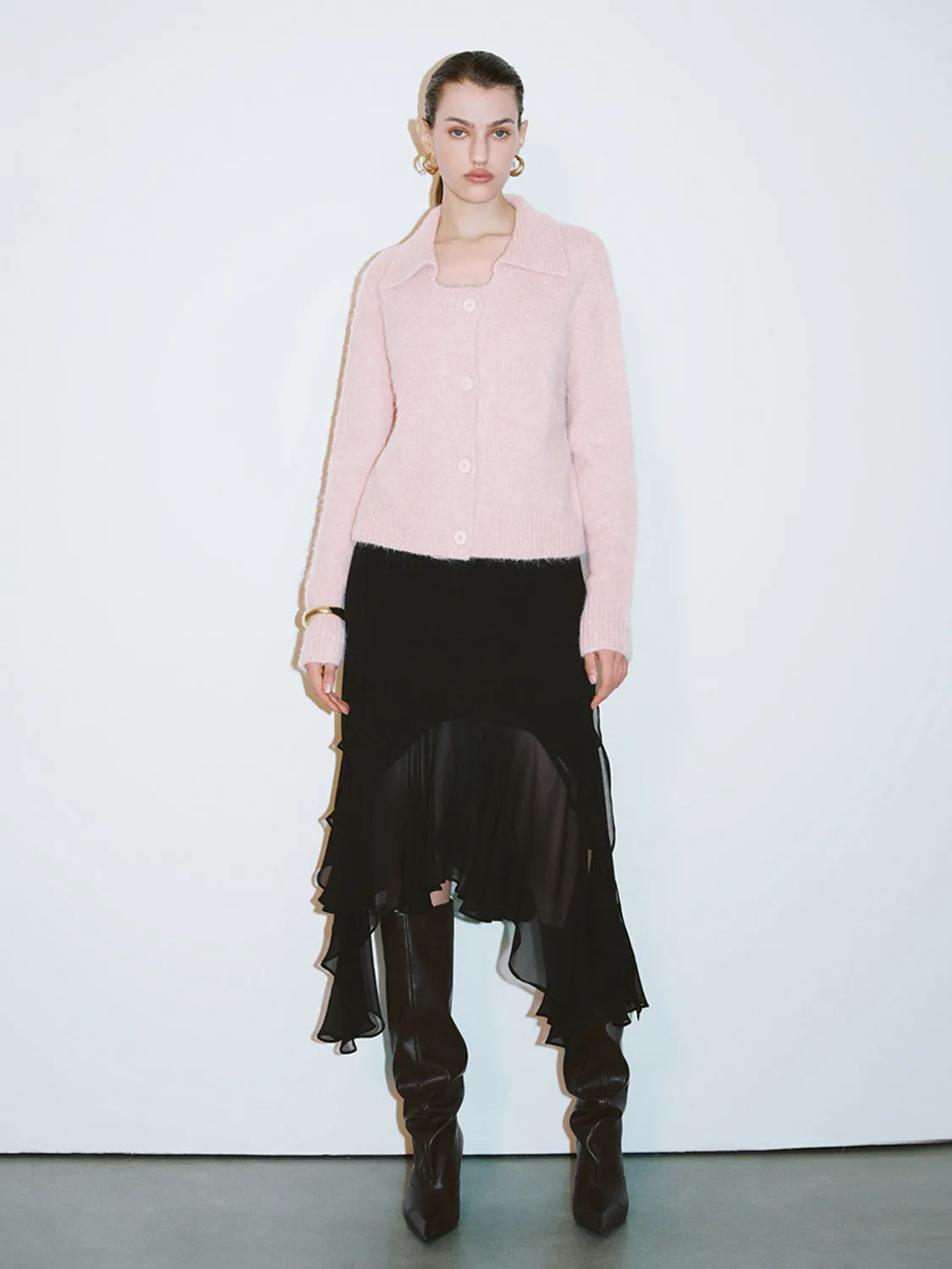 Lapel Knitted Cardigans sold by Urban Revivo product image thumbnail 4