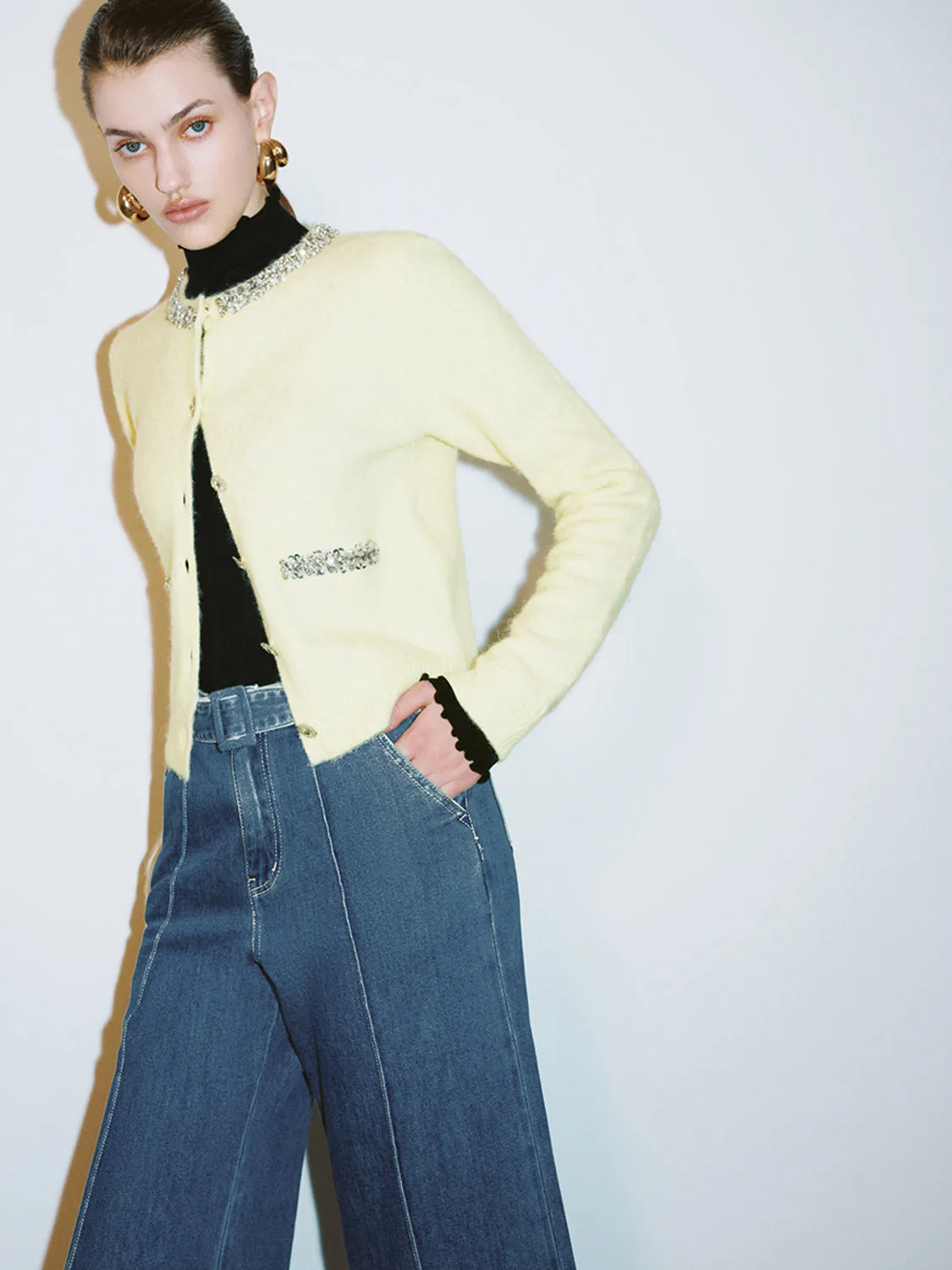 Cropped Knitted Cardigans sold by Urban Revivo product image thumbnail 3