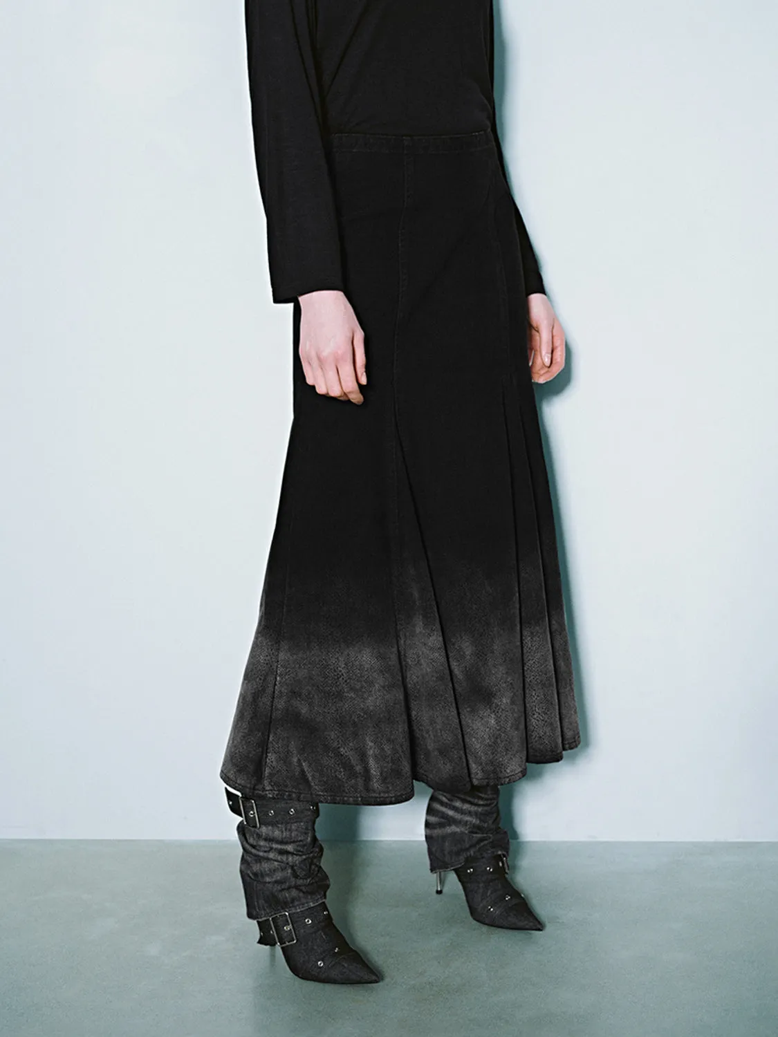 Denim Fishtail Skirts sold by Urban Revivo product image thumbnail 3