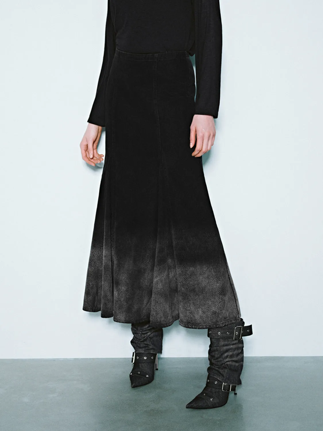 Denim Fishtail Skirts sold by Urban Revivo product image thumbnail 2