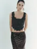Lace Cami Cropped Tank Tops sold by Urban Revivo