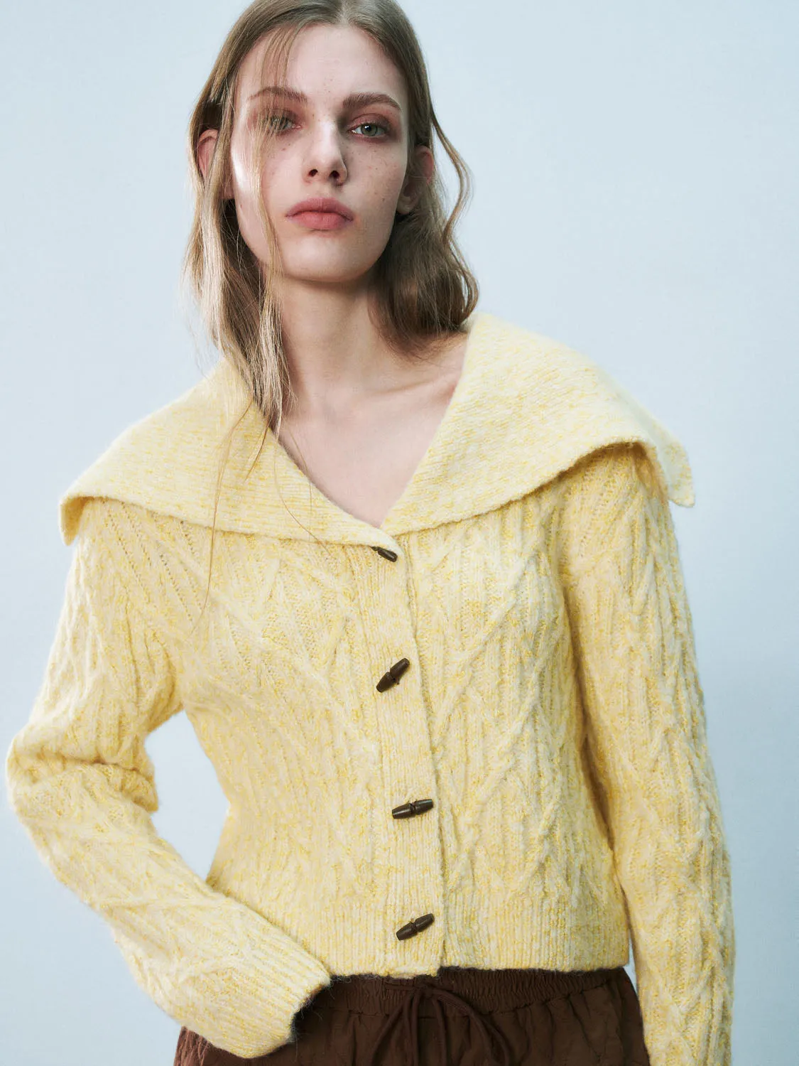 Lapel Knitted Cardigans sold by Urban Revivo product image thumbnail 4