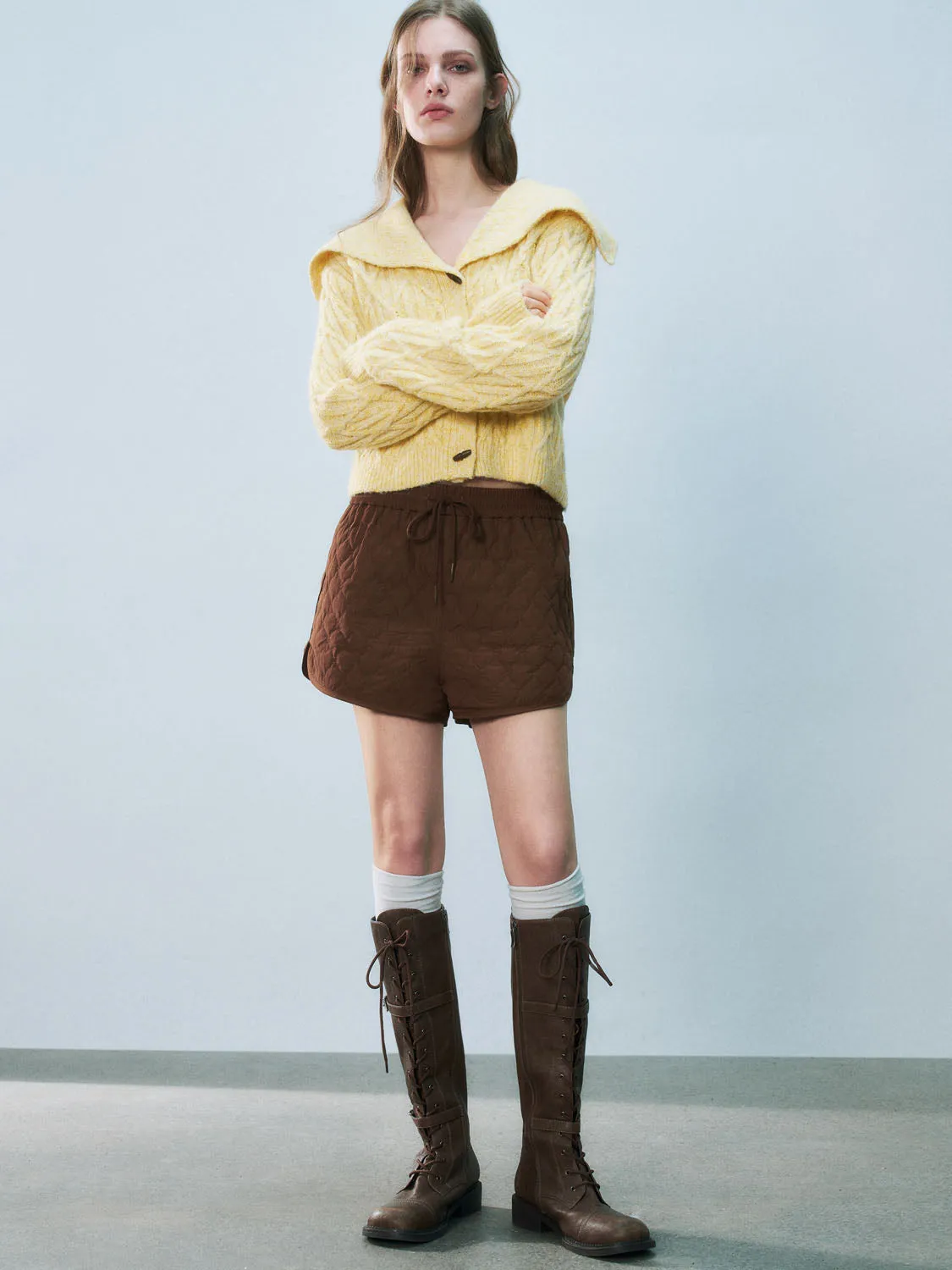 Lapel Knitted Cardigans sold by Urban Revivo product image thumbnail 2