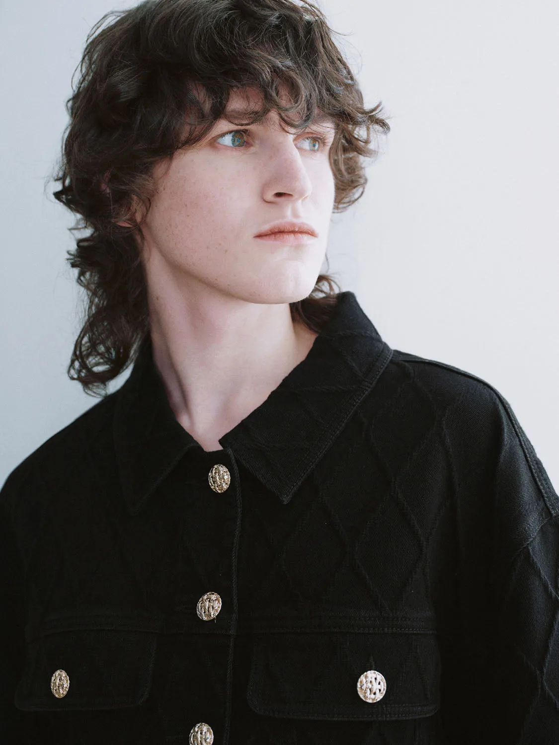 Cropped Button Up Denim Jackets sold by Urban Revivo product image thumbnail 5