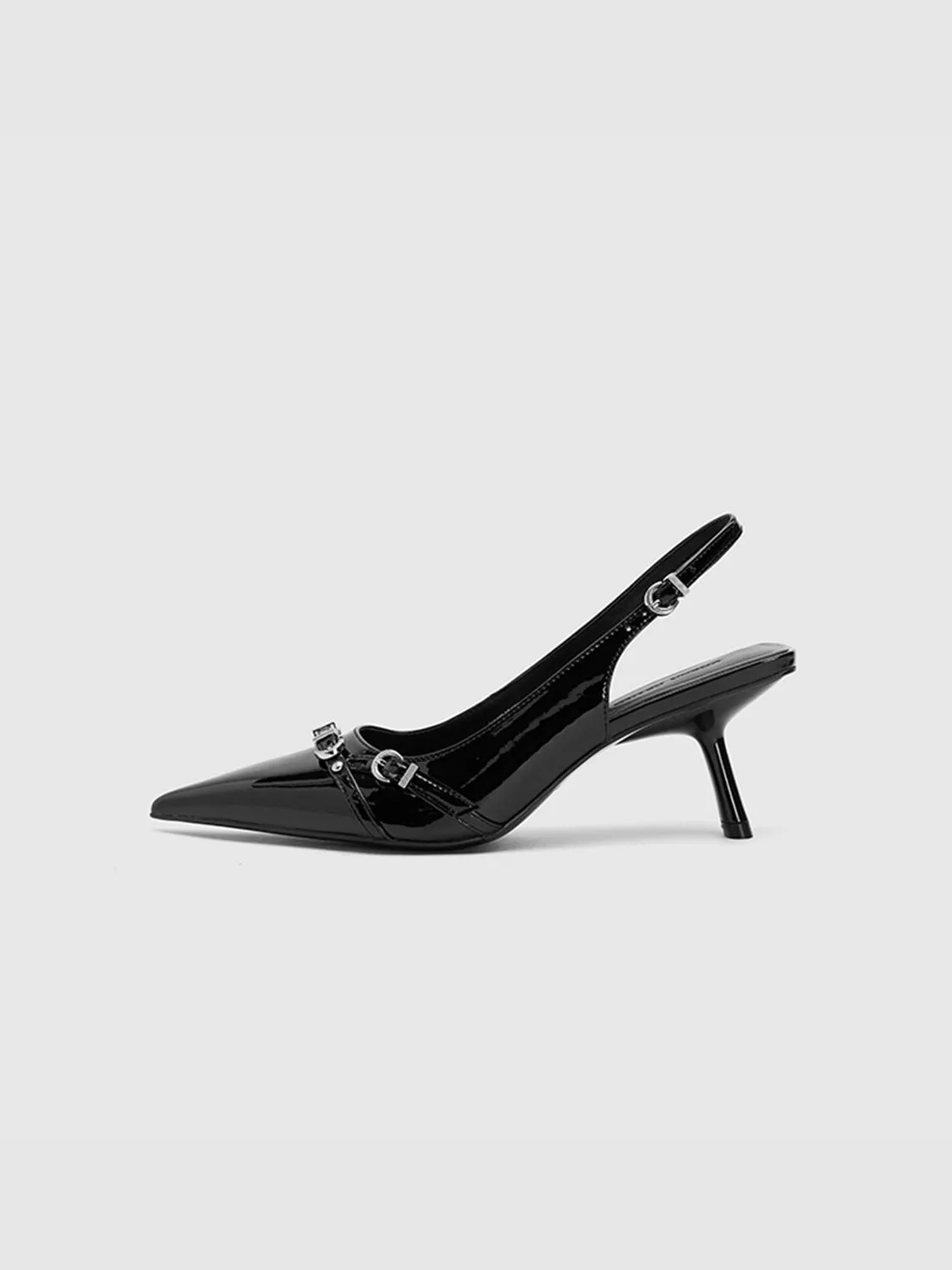 Kitten Heeled Pointed Toe Slingbacks sold by Urban Revivo product image thumbnail 2