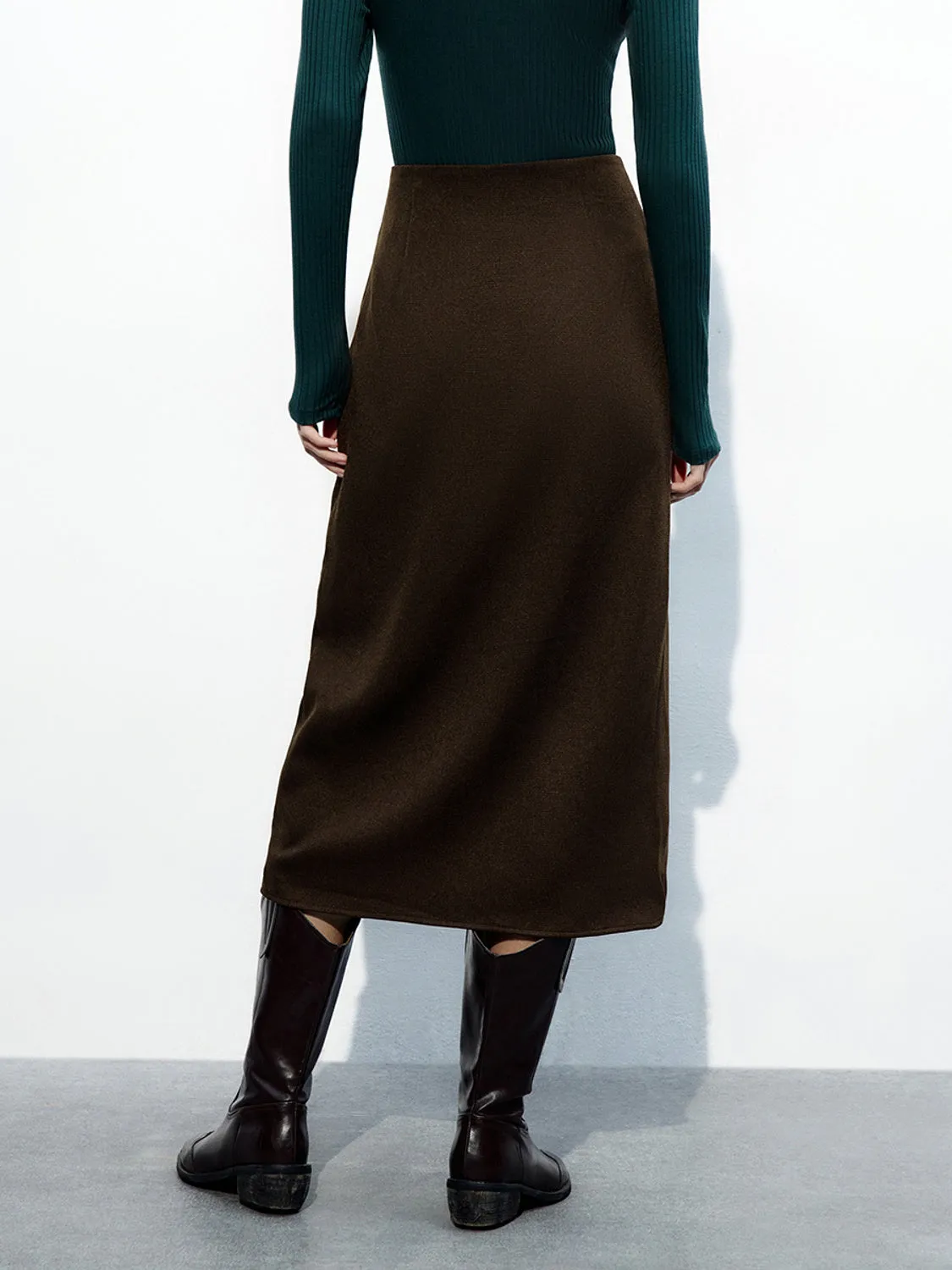 Ruched Midi Straight Skirts sold by Urban Revivo product image thumbnail 3