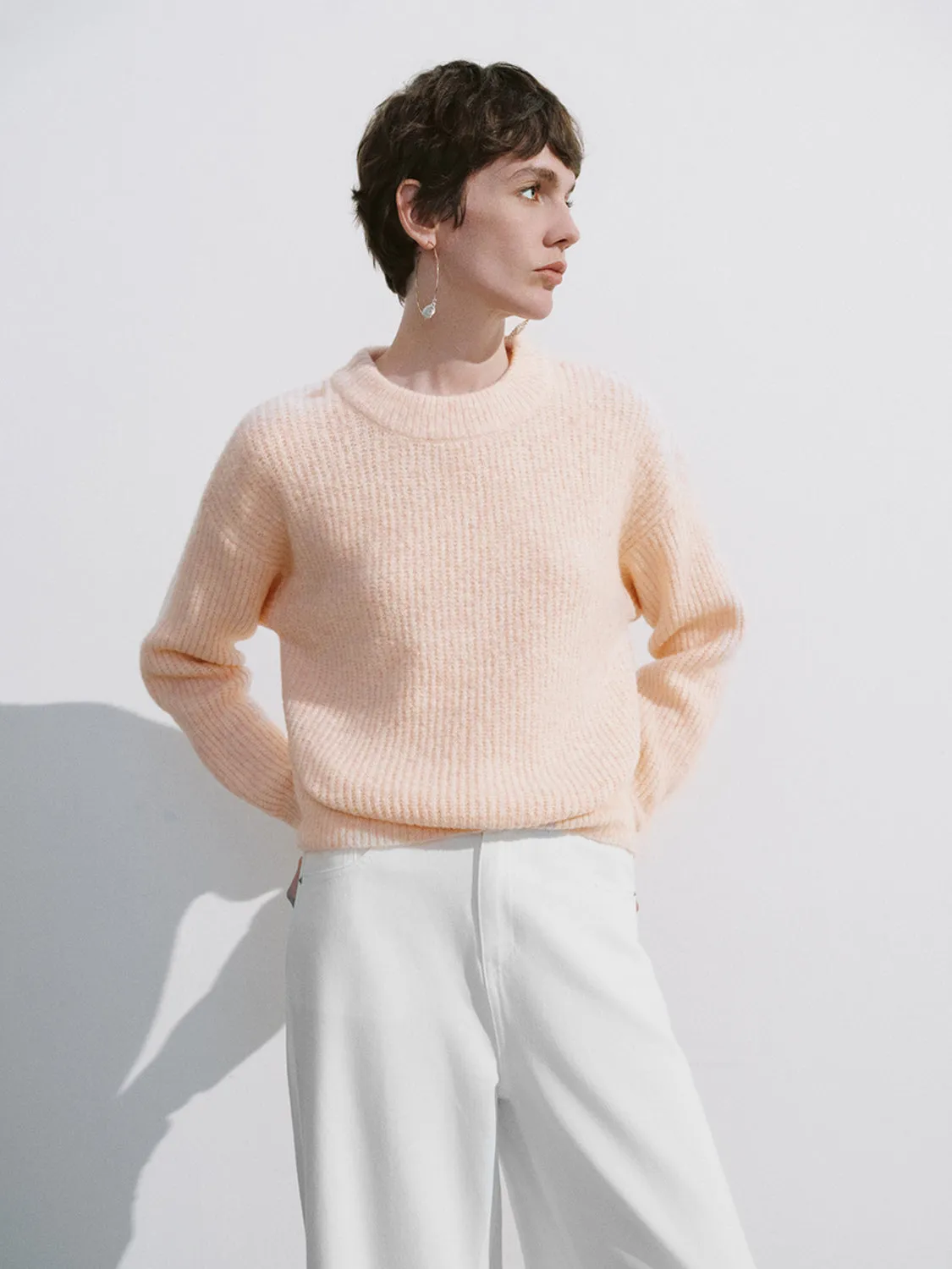 Crew Neck Ribbed Knitted T-Shirts sold by Urban Revivo product image thumbnail 3