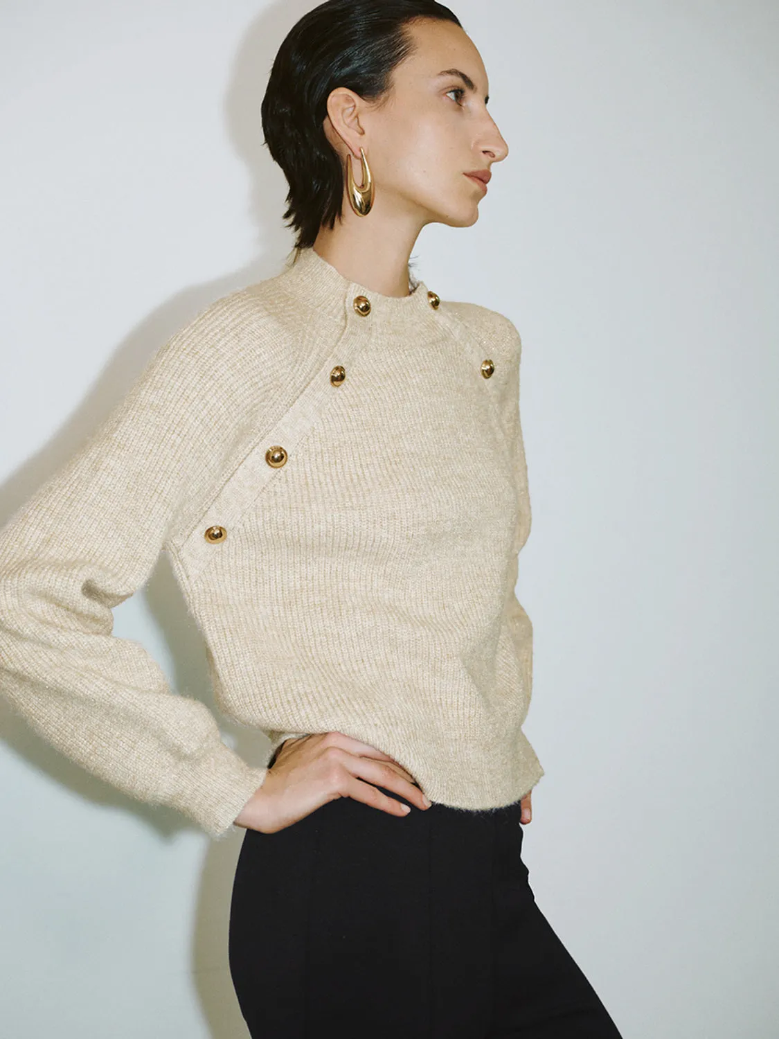 Raglan Sleeve Knitted T-Shirts sold by Urban Revivo product image thumbnail 5