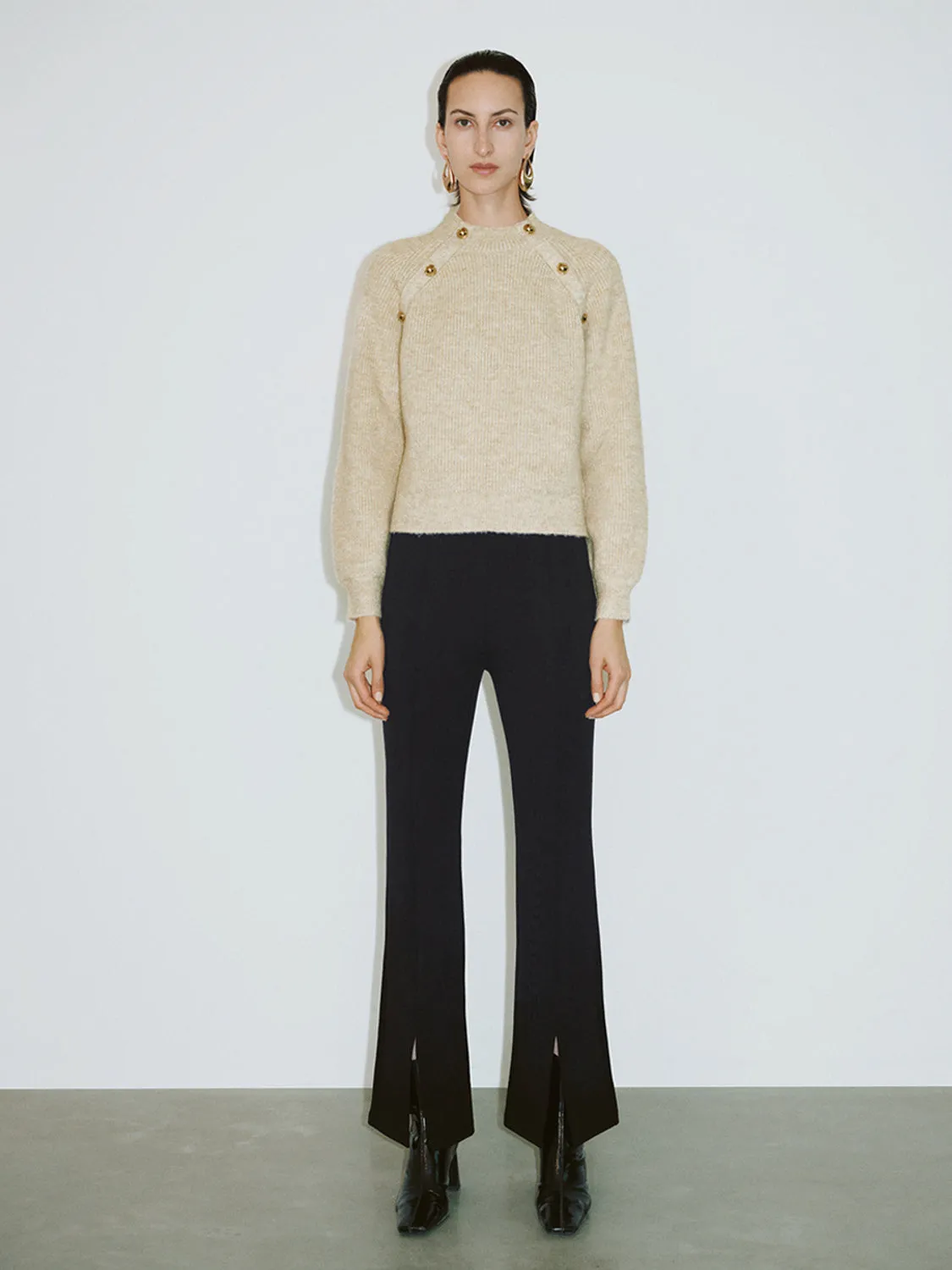 Raglan Sleeve Knitted T-Shirts sold by Urban Revivo product image thumbnail 4