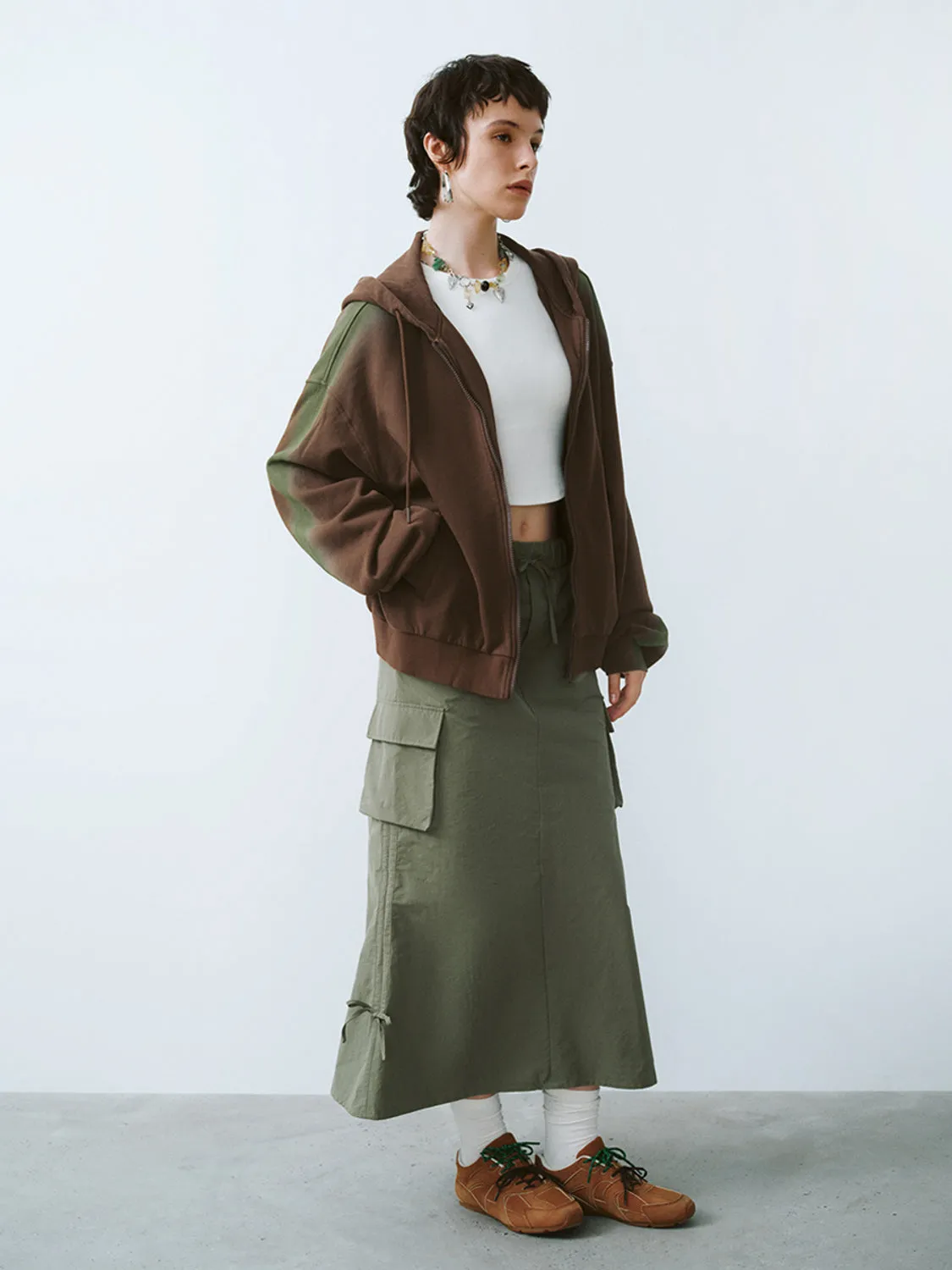 Hoodie Mid-Length Jackets sold by Urban Revivo product image thumbnail 4