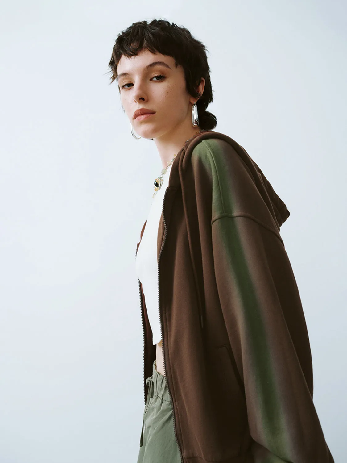 Hoodie Mid-Length Jackets sold by Urban Revivo product image thumbnail 3