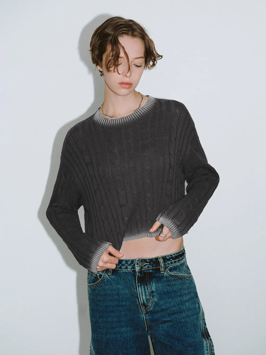 Crew Neck Knitted Long Sleeve T-Shirts sold by Urban Revivo product image thumbnail 5