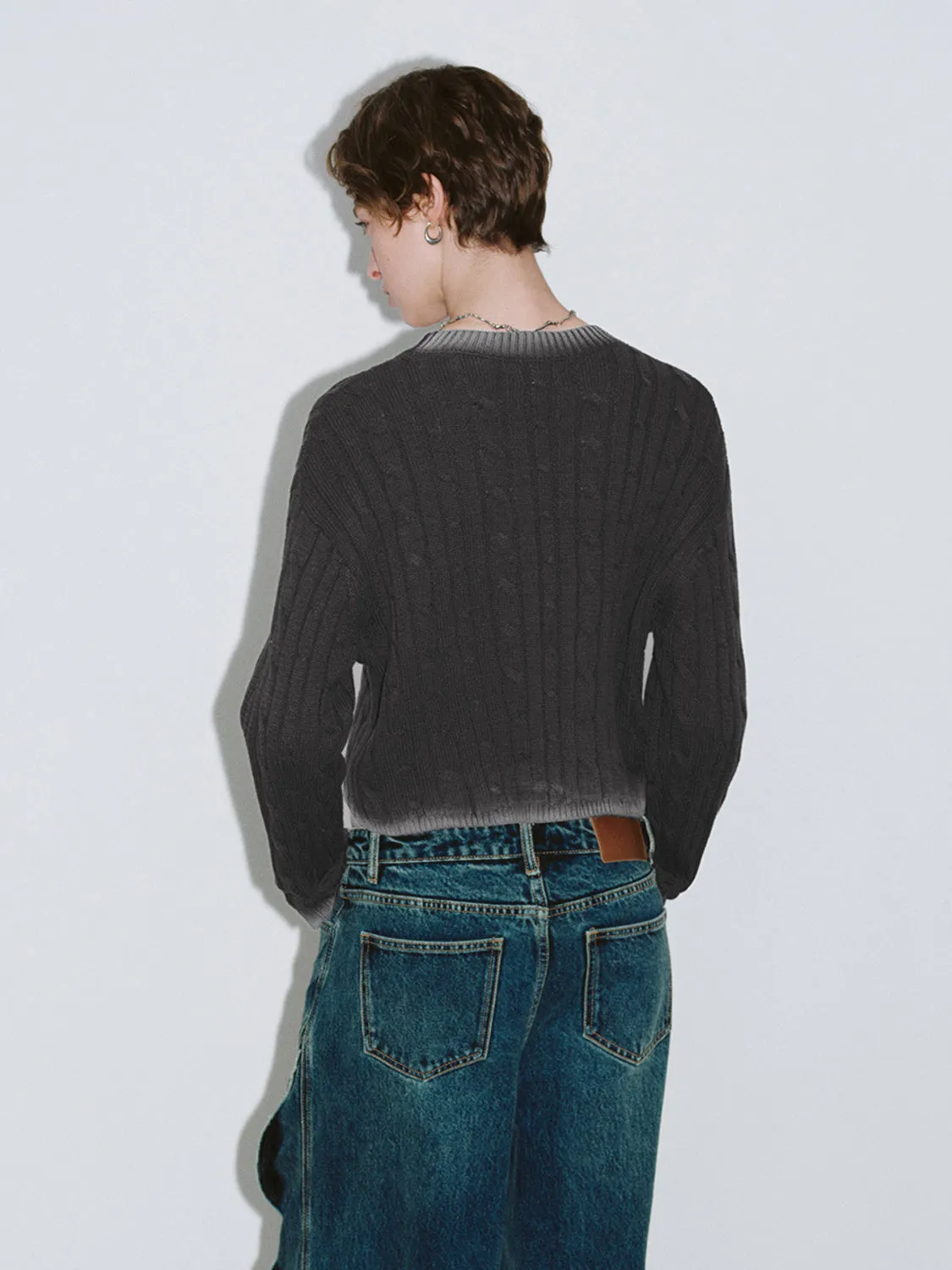 Crew Neck Knitted Long Sleeve T-Shirts sold by Urban Revivo product image thumbnail 2
