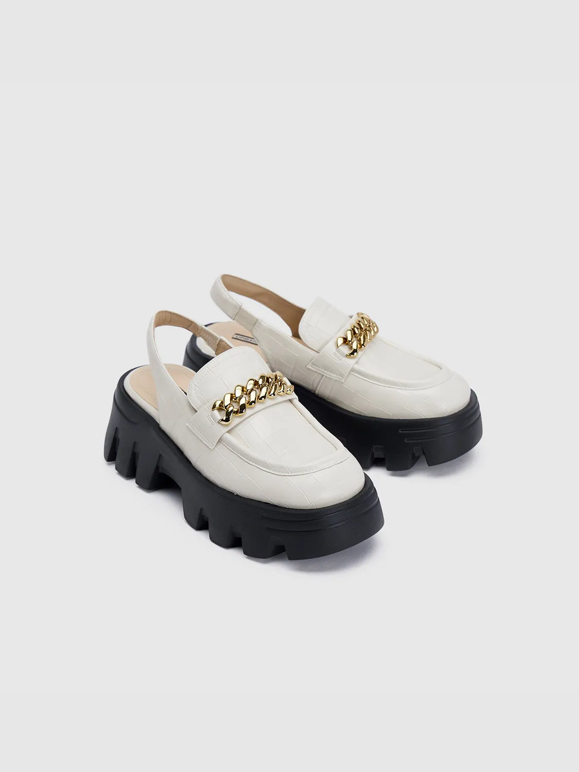 Chunky Heeled Round Toe Slingbacks sold by Urban Revivo