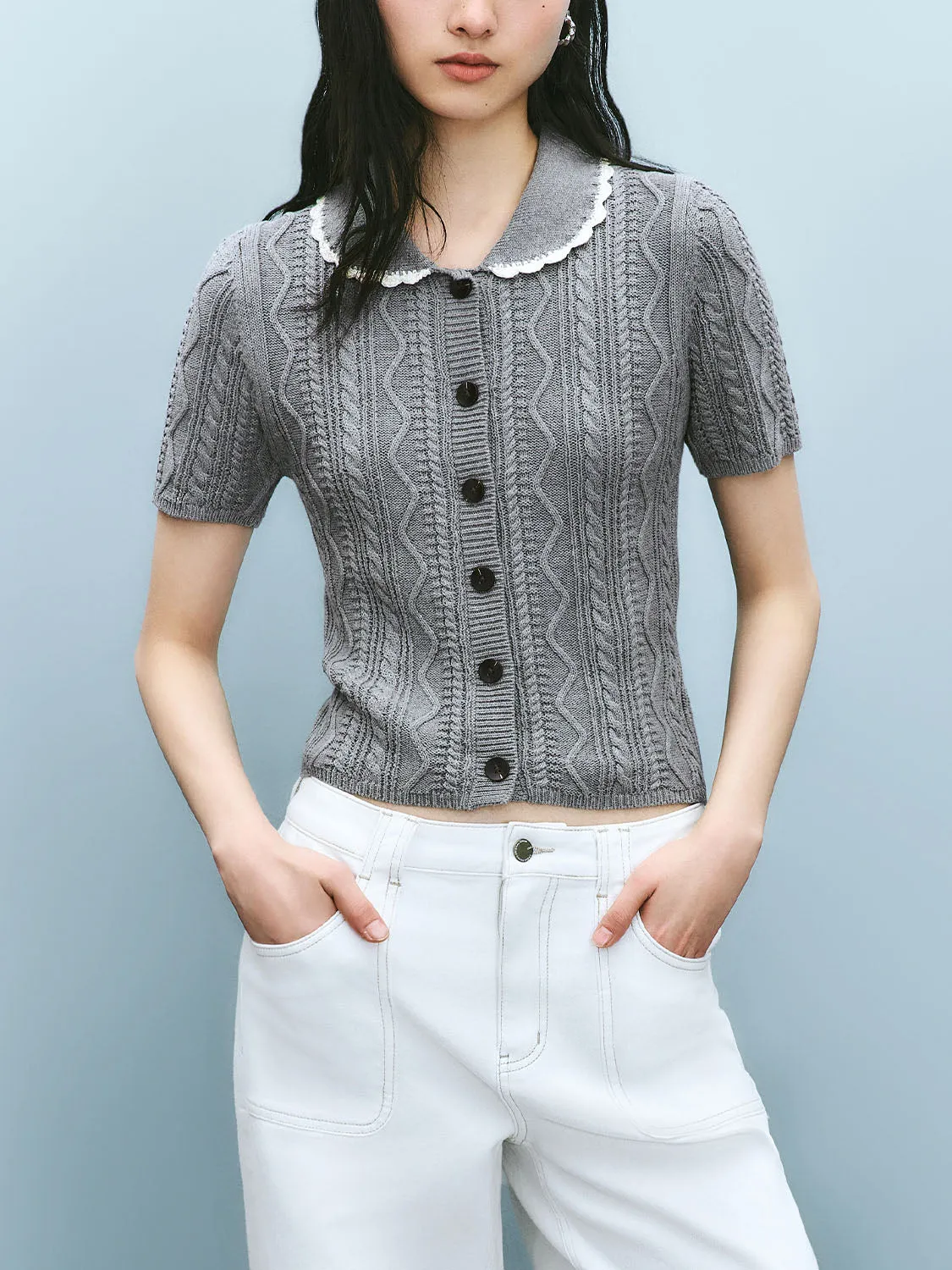 Short Sleeve Knitted T-Shirts sold by Urban Revivo