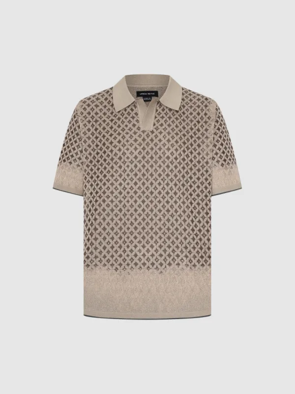 Lapel Knitted T-Shirts sold by Urban Revivo