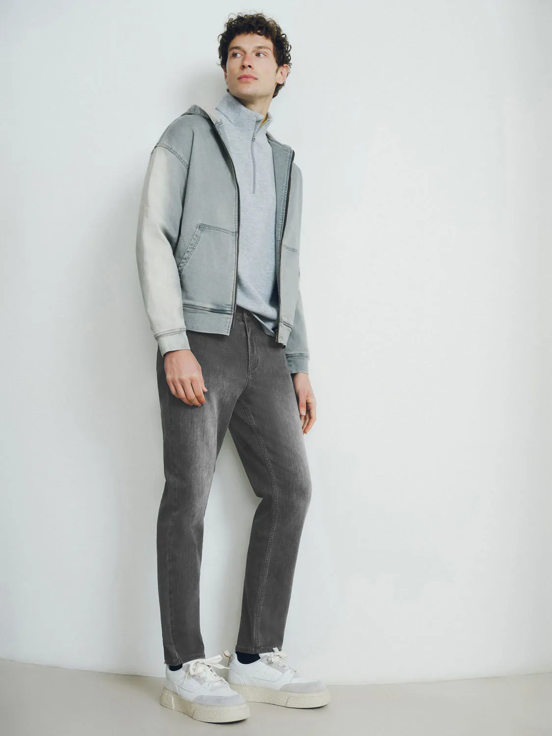 Hoodie Denim Jackets sold by Urban Revivo product image thumbnail 2