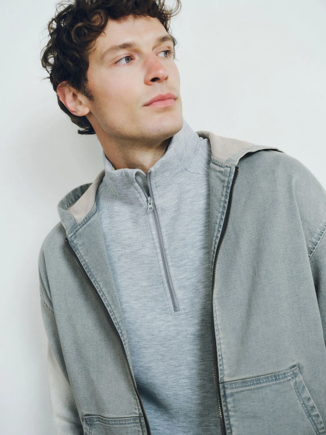 Hoodie Denim Jackets sold by Urban Revivo product image thumbnail 4