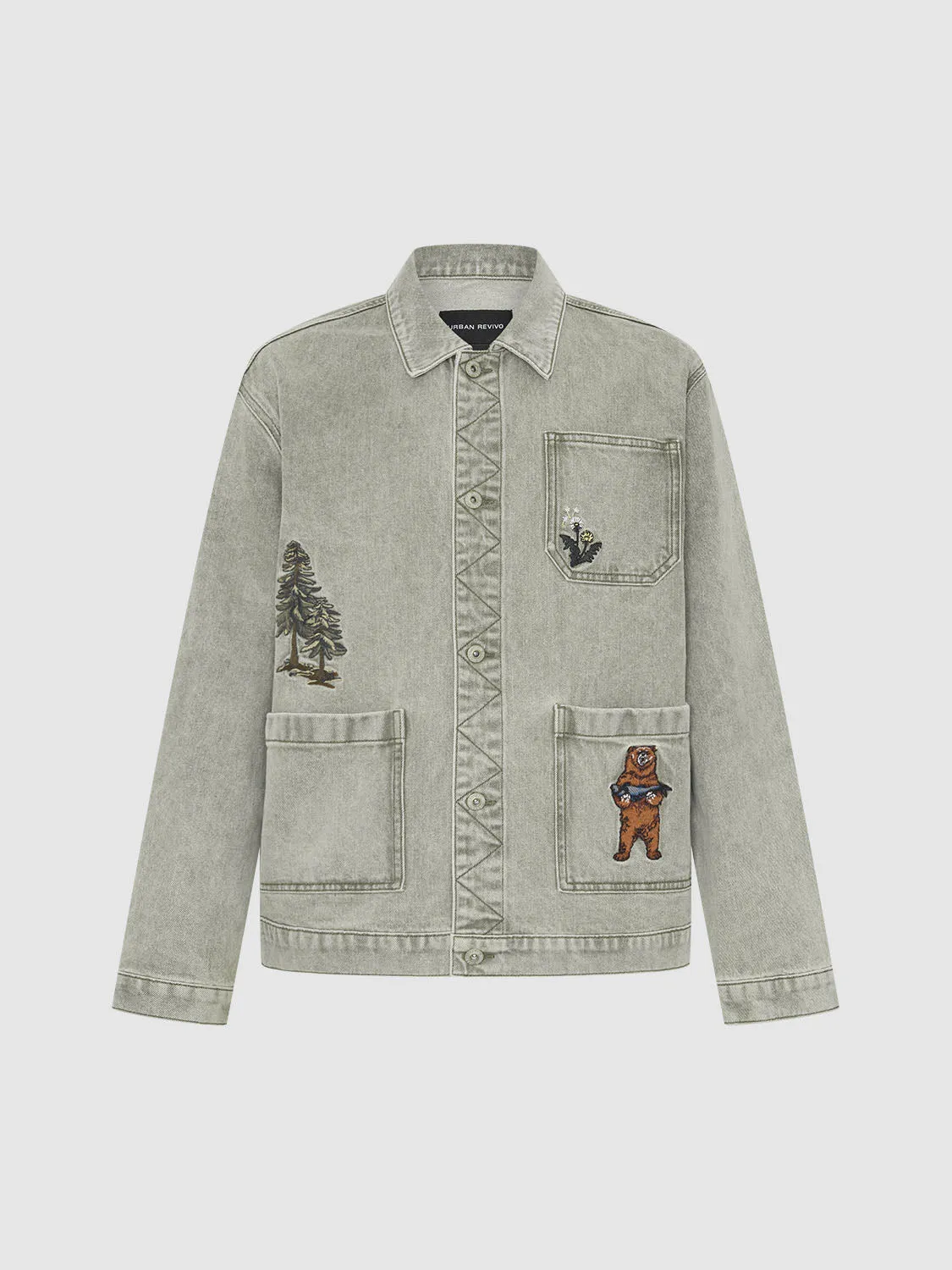 Patch Pocket Denim Jackets sold by Urban Revivo product image thumbnail 3