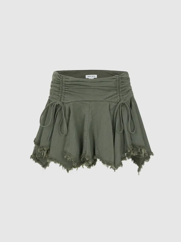 Ruched Mini A-Line Skirts sold by Urban Revivo
