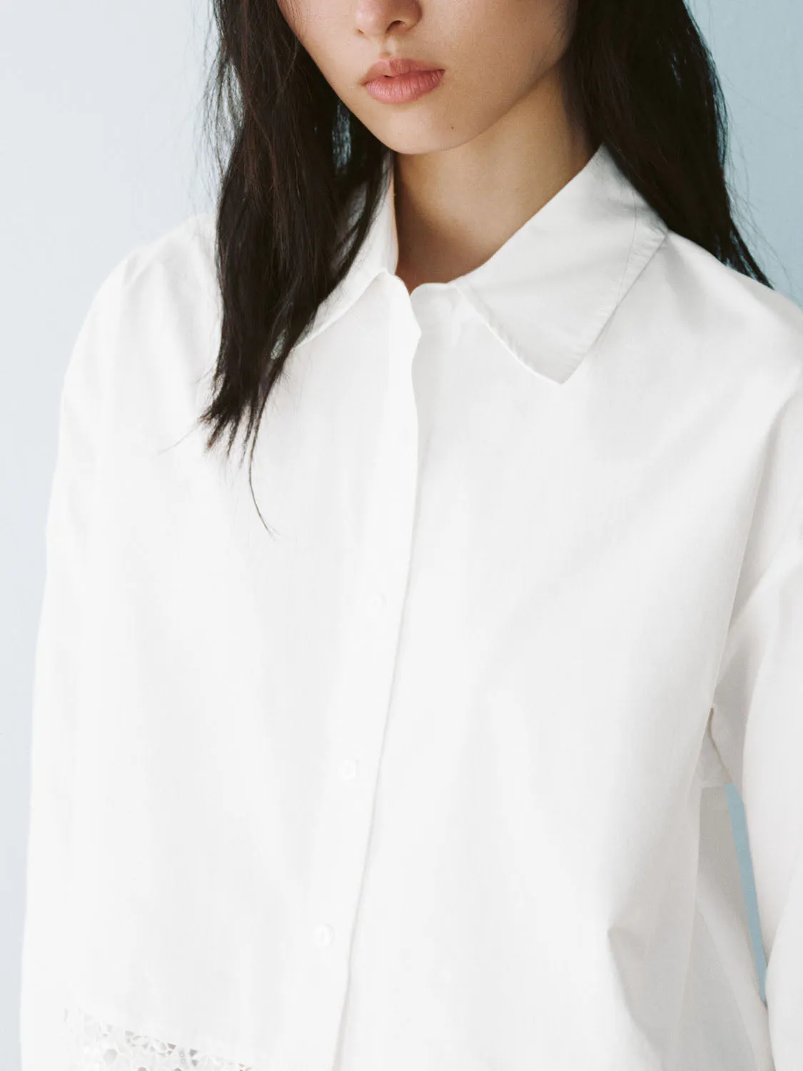 Lace Up Long Sleeve Shirts sold by Urban Revivo product image thumbnail 3