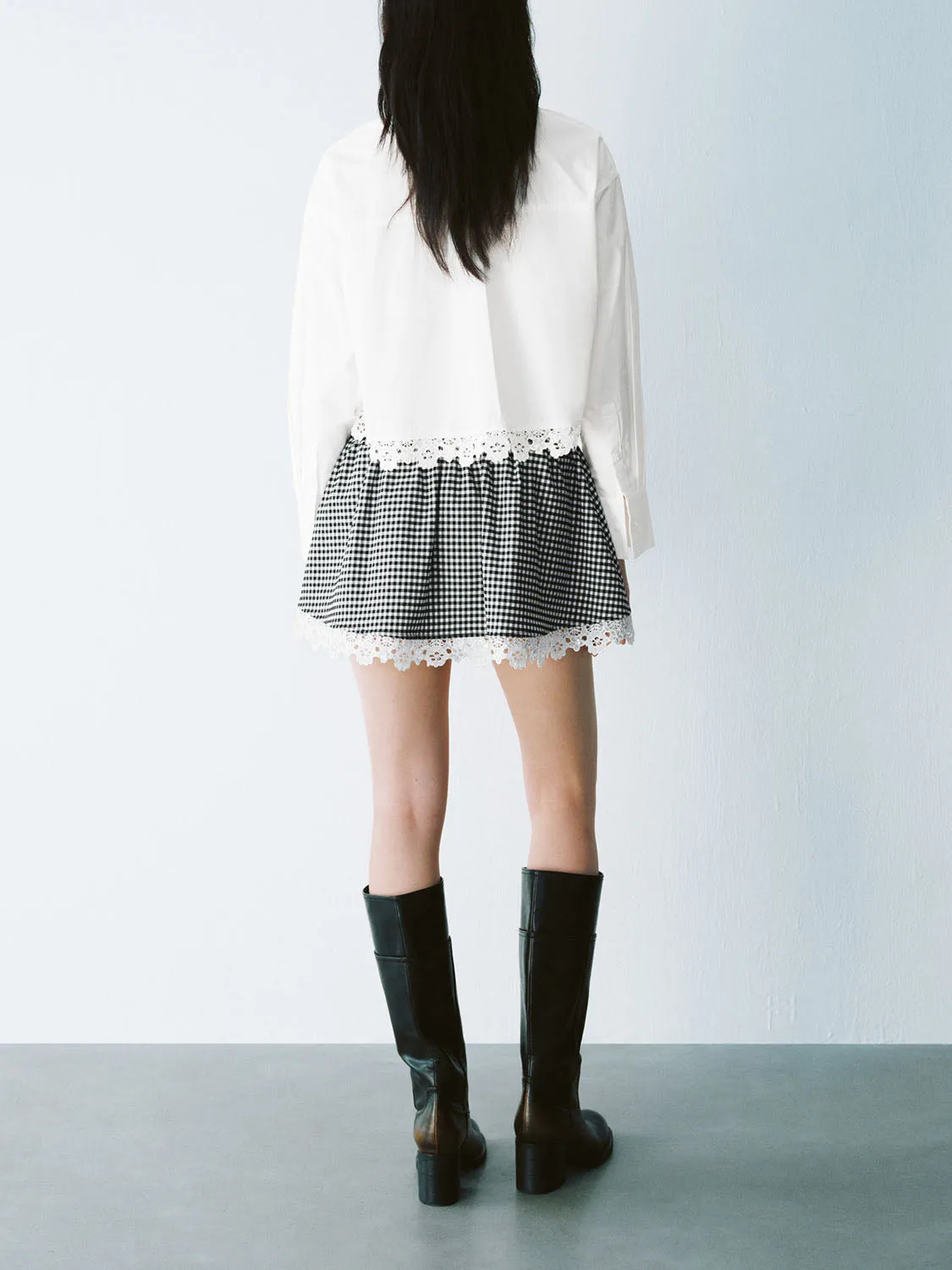 Lace Up Long Sleeve Shirts sold by Urban Revivo product image thumbnail 4