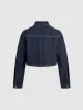 Cropped Denim Shirts sold by Urban Revivo