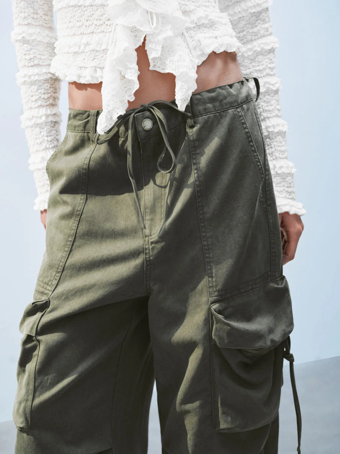 Wide-Leg Pants sold by Urban Revivo product image thumbnail 5