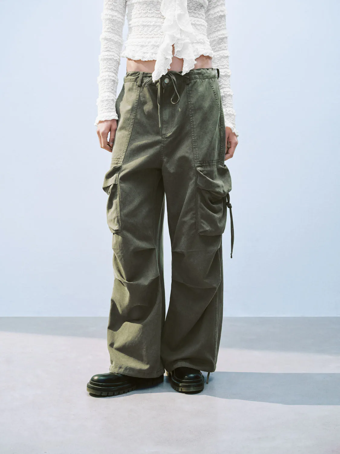 Wide-Leg Pants sold by Urban Revivo product image thumbnail 2