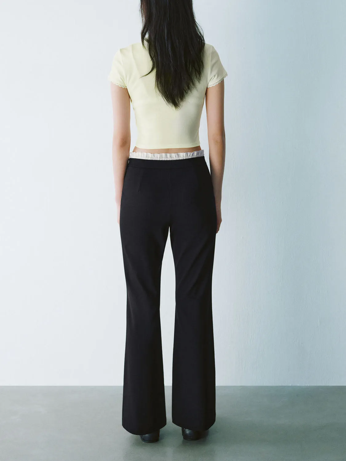 Drawstring Flare Pants sold by Urban Revivo product image thumbnail 4