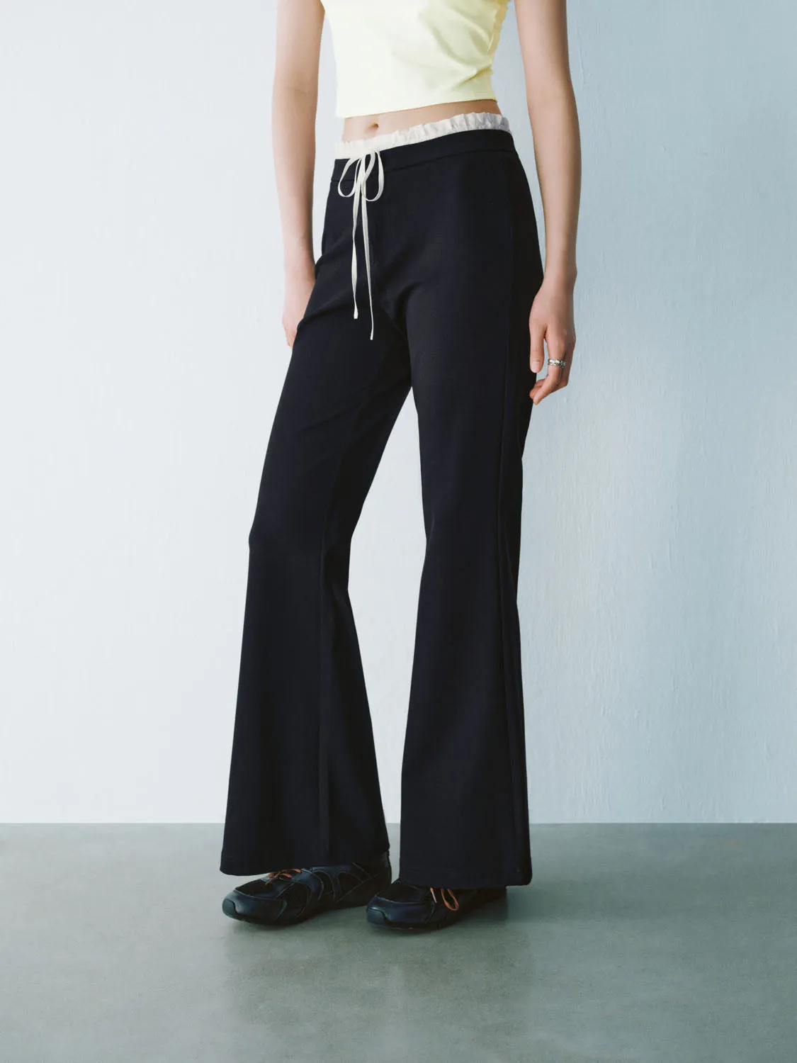Drawstring Flare Pants sold by Urban Revivo product image thumbnail 3