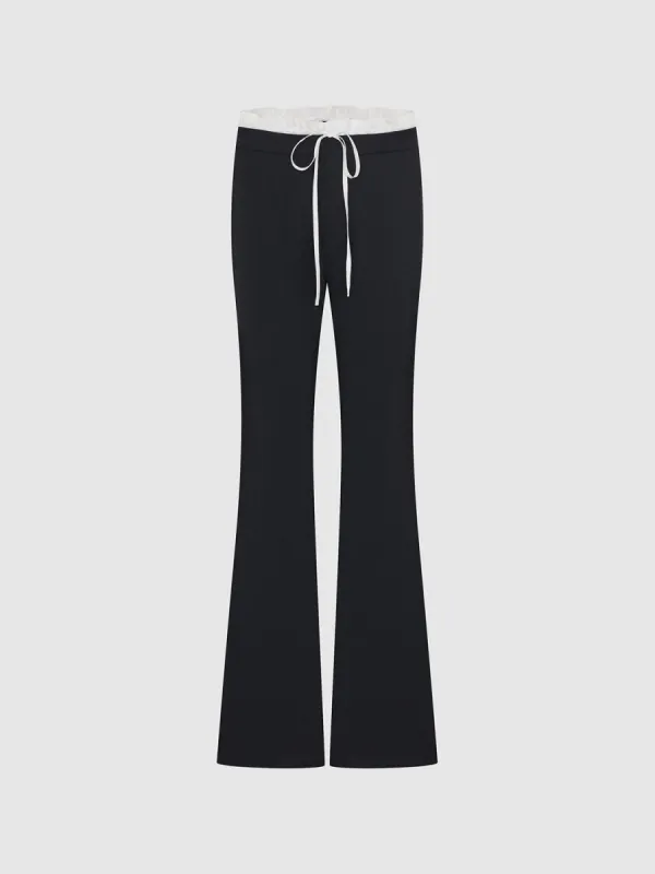 Drawstring Flare Pants sold by Urban Revivo