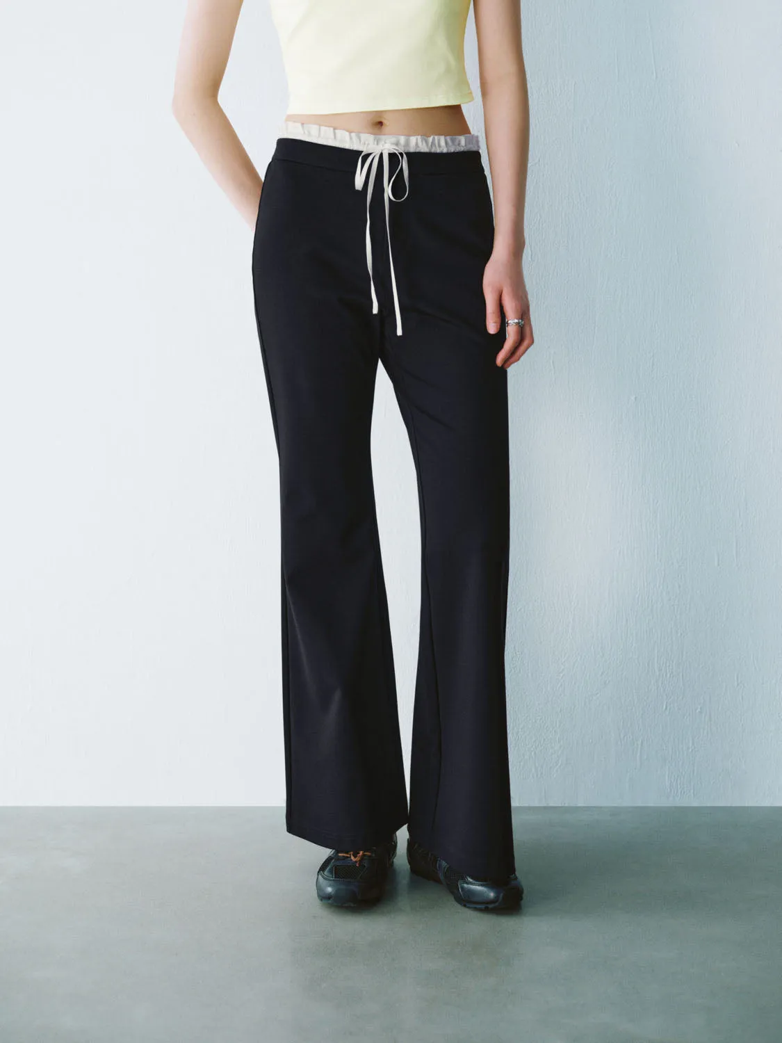Drawstring Flare Pants sold by Urban Revivo product image thumbnail 2