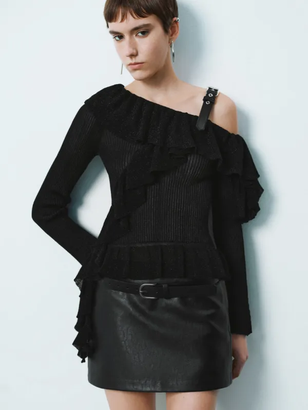 Cold Shoulder Knitted T-Shirts sold by Urban Revivo