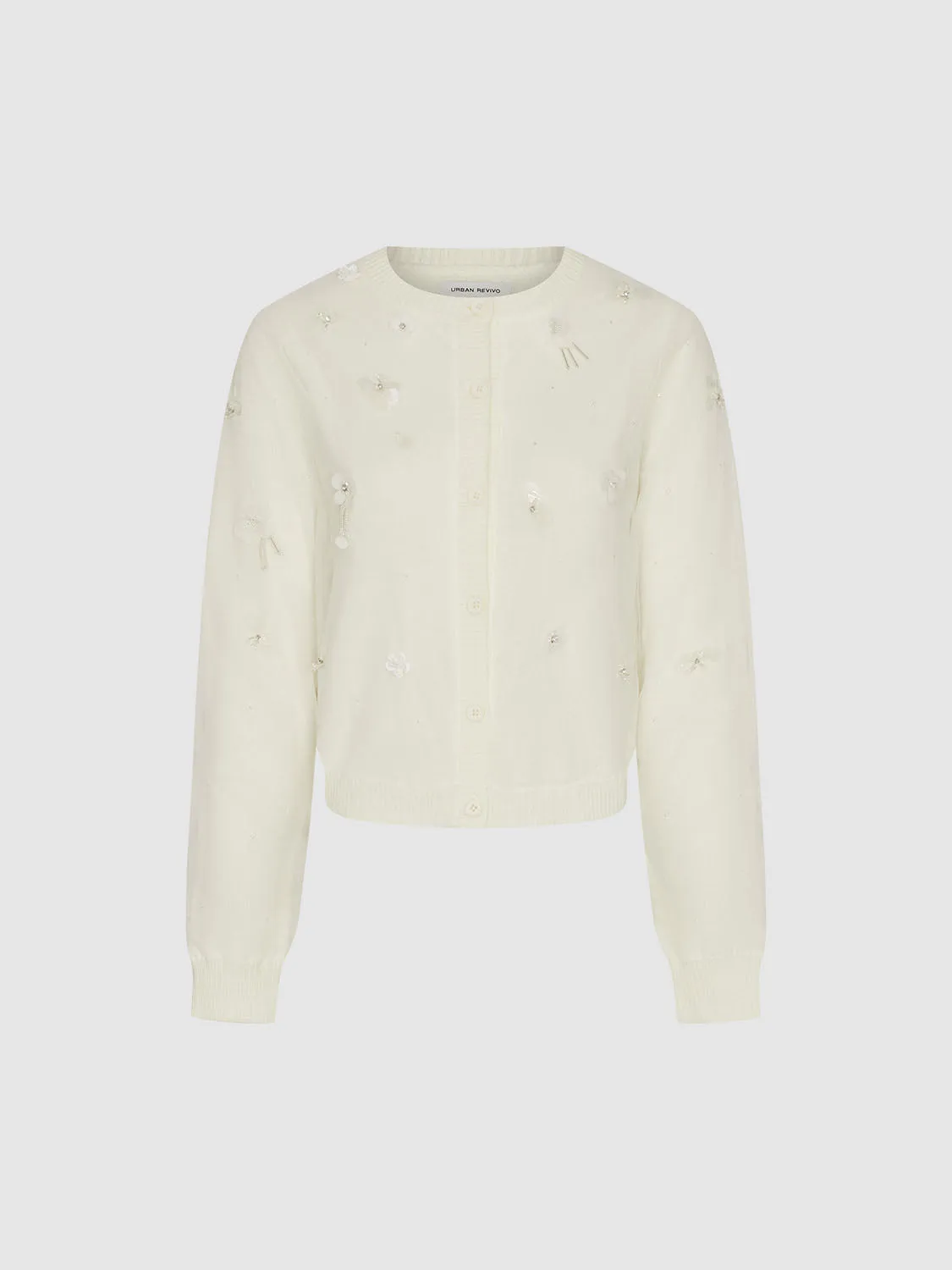 Crew Neck Knitted Cardigans sold by Urban Revivo