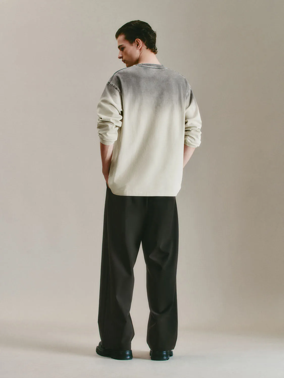 Gradient Color Long Sleeve T-Shirts sold by Urban Revivo product image thumbnail 4