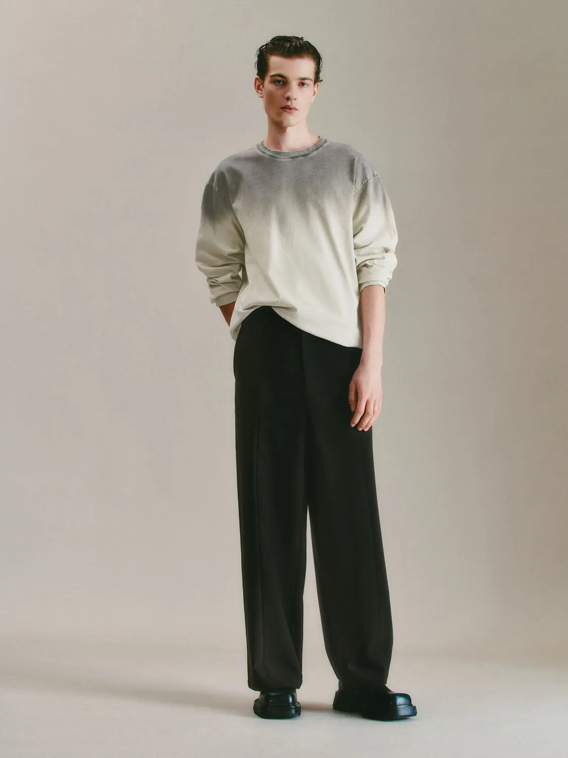 Gradient Color Long Sleeve T-Shirts sold by Urban Revivo product image thumbnail 5