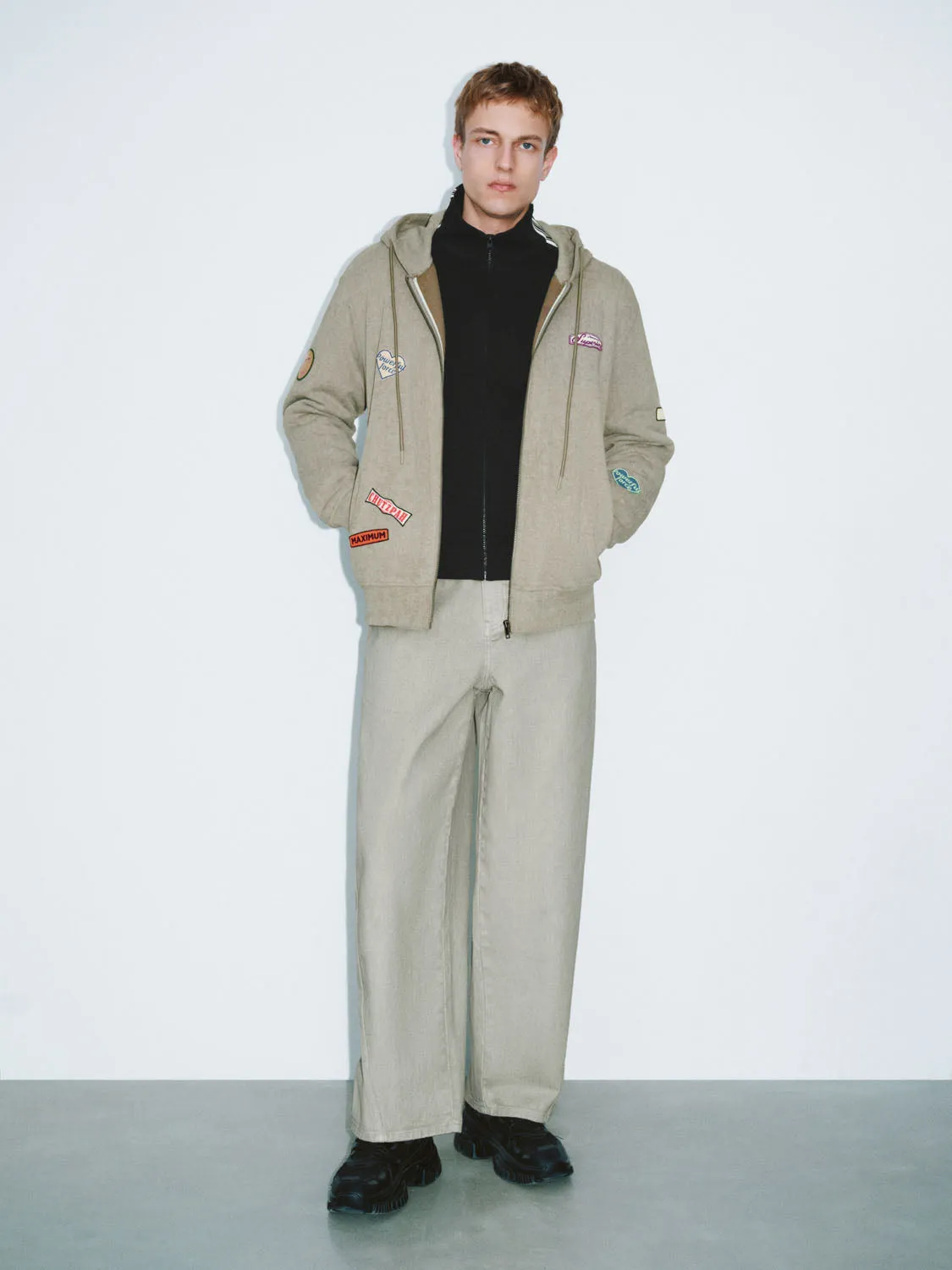 Zip Up Front Hoodie Jackets sold by Urban Revivo product image thumbnail 5