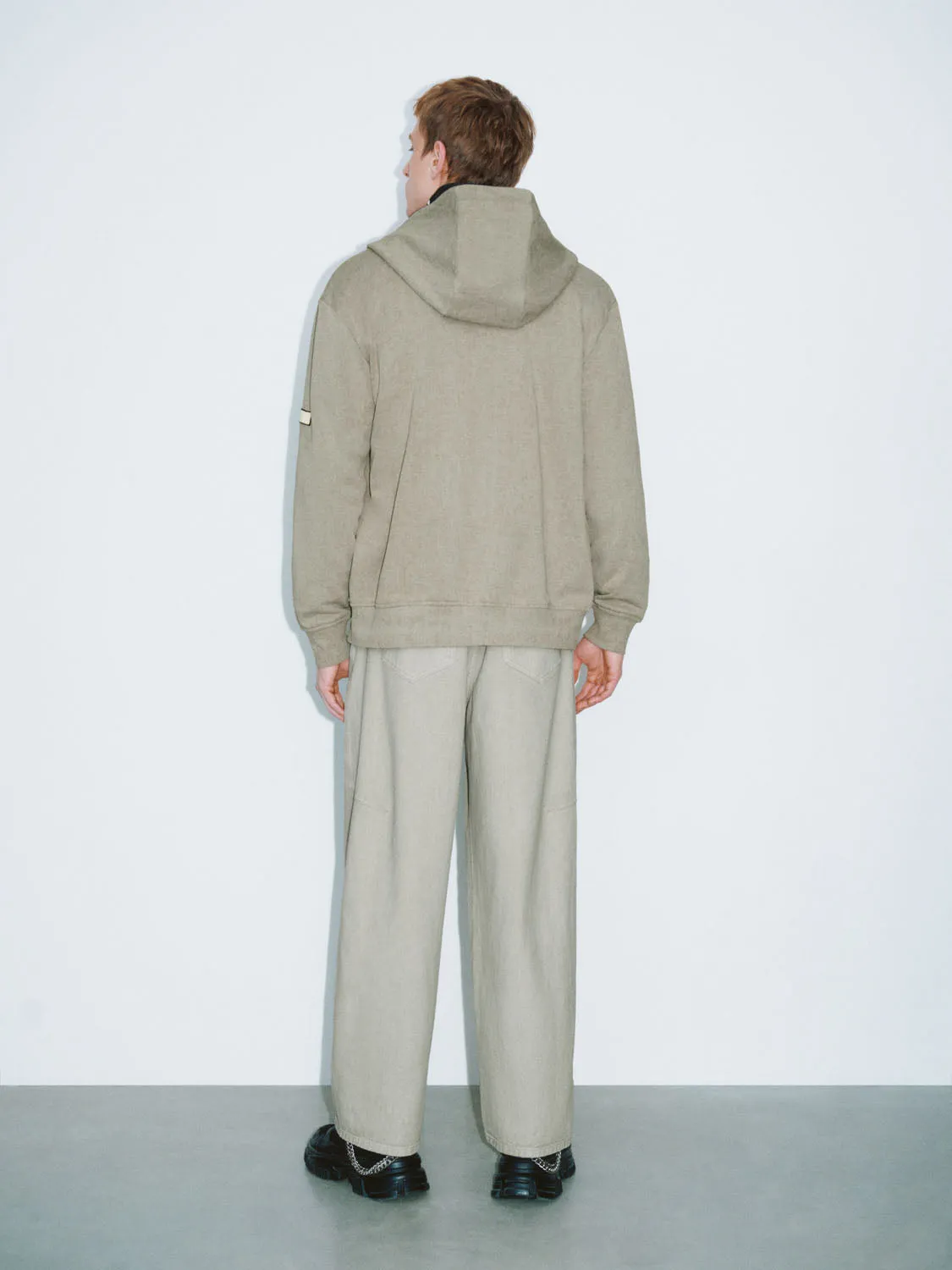 Zip Up Front Hoodie Jackets sold by Urban Revivo product image thumbnail 4