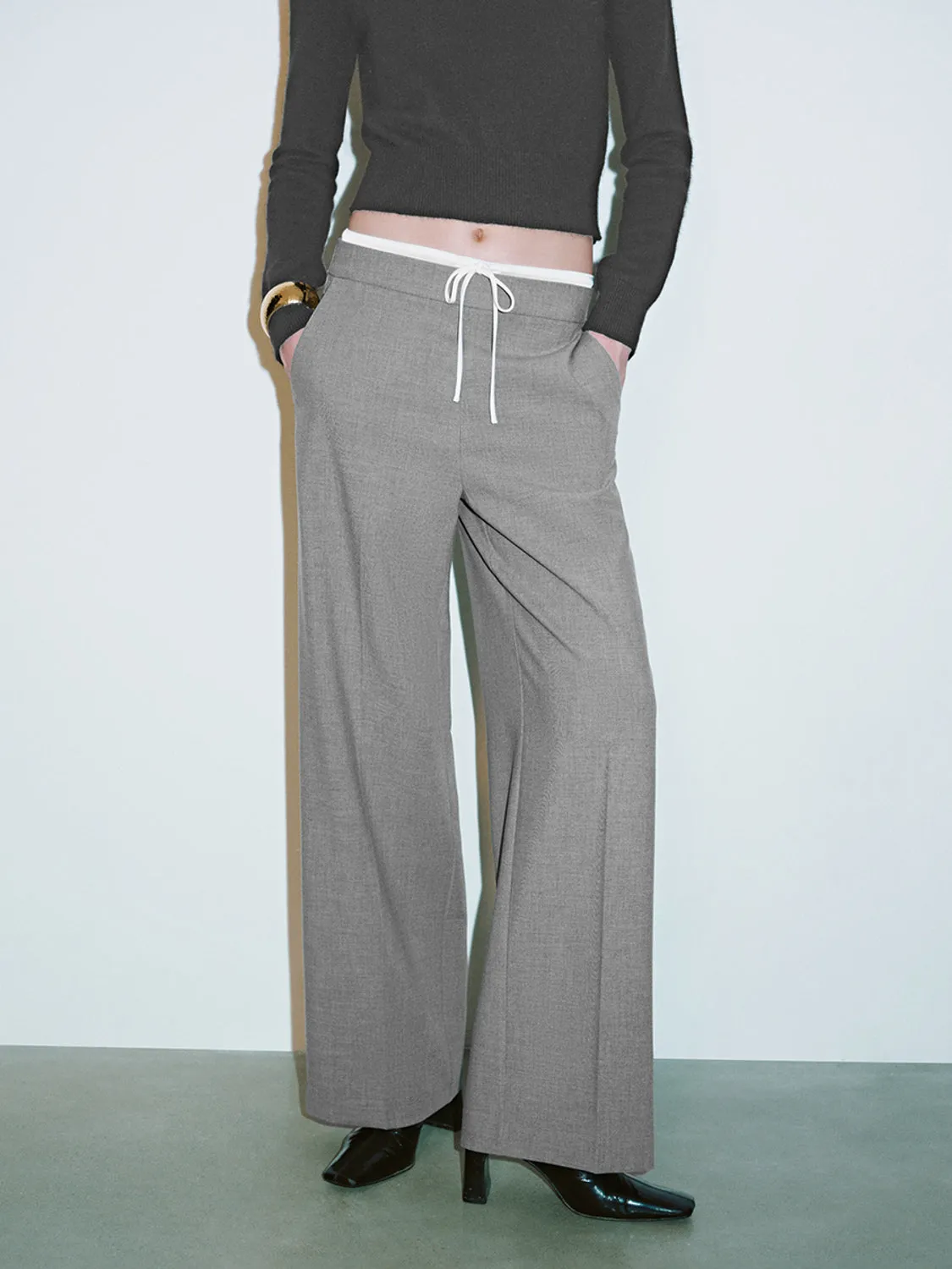 Wide-Leg Pants sold by Urban Revivo product image thumbnail 2