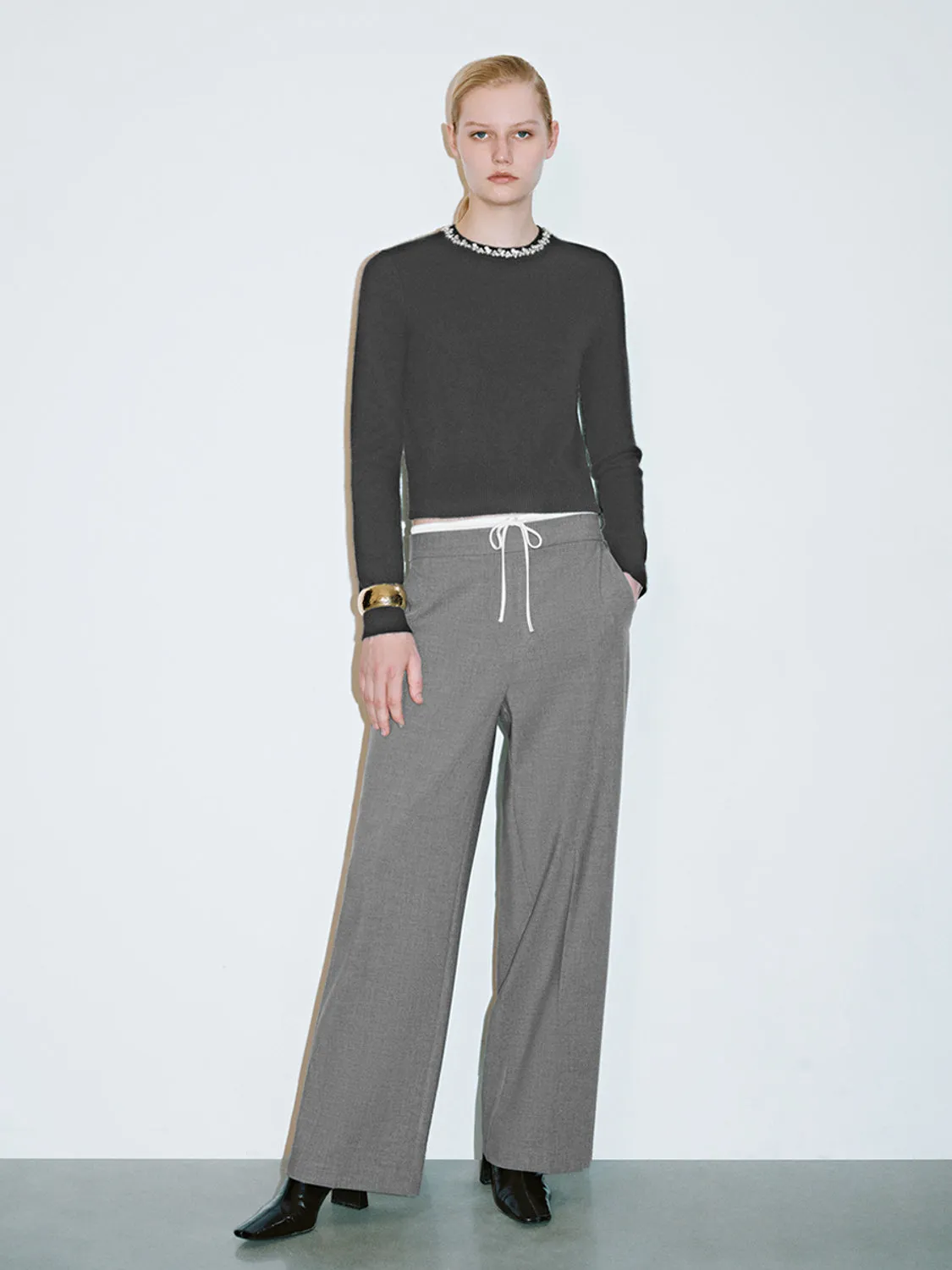 Wide-Leg Pants sold by Urban Revivo product image thumbnail 5
