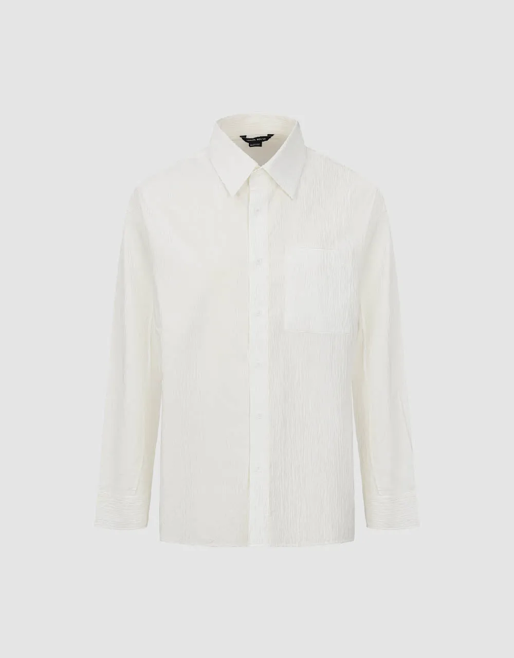 Textured Button Up Loose Shirt sold by Urban Revivo product image thumbnail 4
