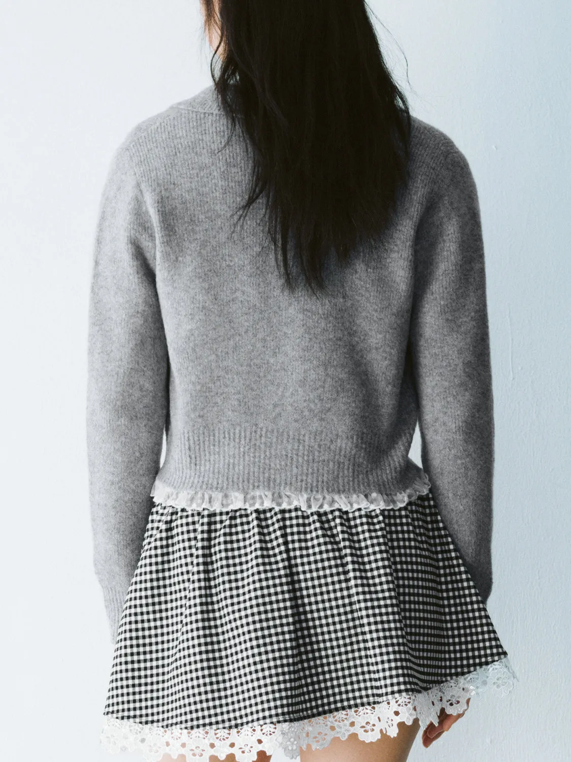 Peter Pan Collar Knitted Cardigans sold by Urban Revivo product image thumbnail 2