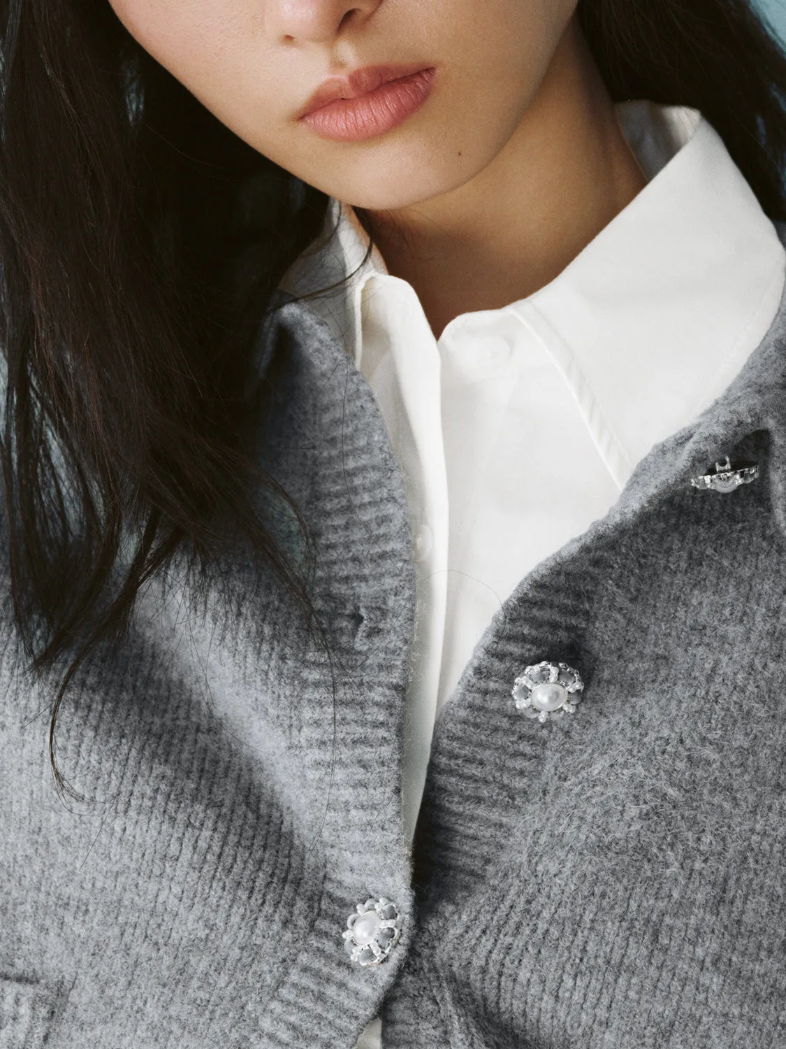 Peter Pan Collar Knitted Cardigans sold by Urban Revivo product image thumbnail 3