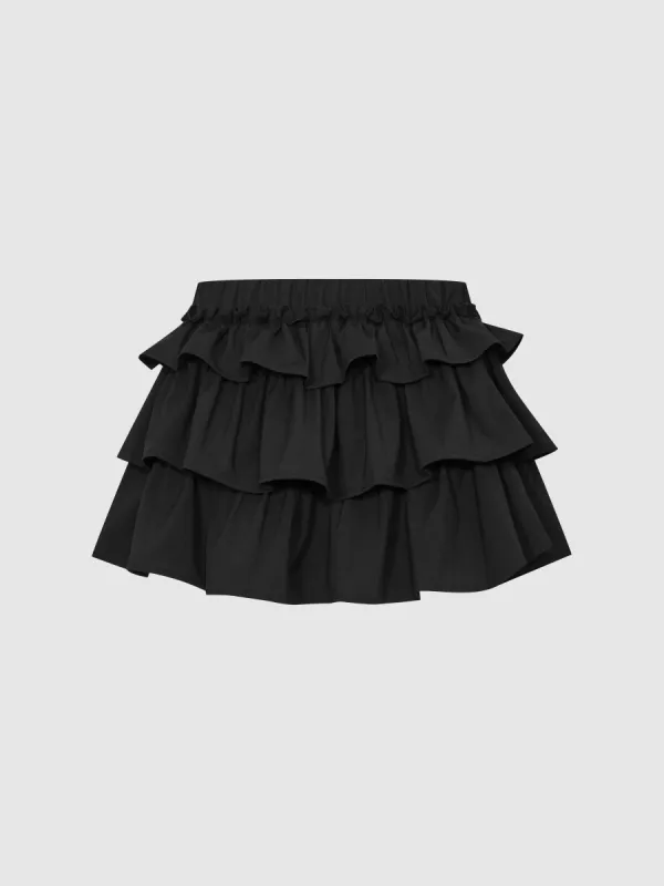 Mini Ruffle Hem Skirts sold by Urban Revivo