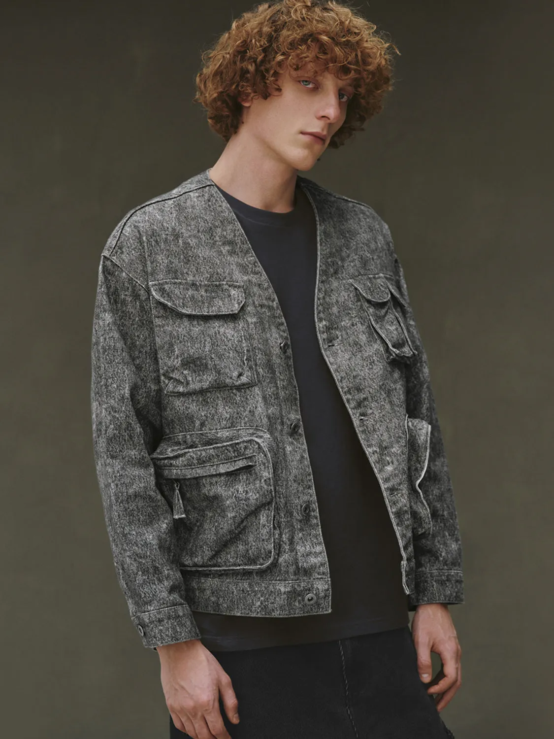 Flap Pocket Denim Jackets sold by Urban Revivo product image thumbnail 3